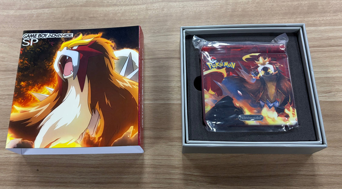 Nintendo Game Boy Advance SP (GBA SP) Custom Entei Backlit Handheld Console