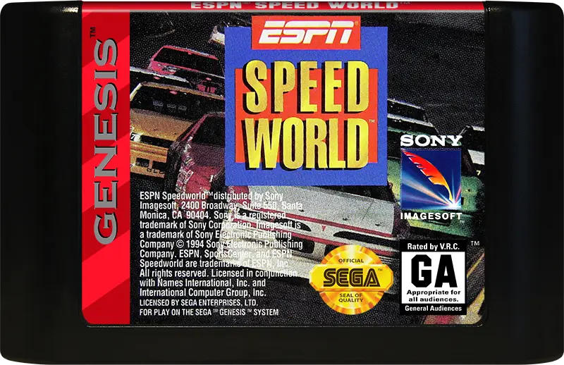 ESPN Speed World - Sega Genesis
