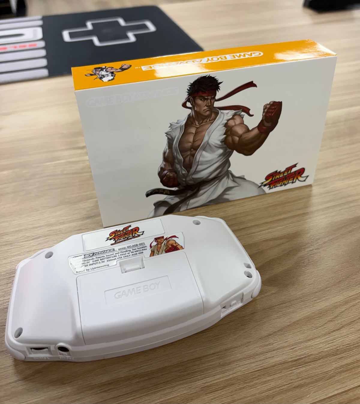 Nintendo Game Boy Advance (GBA) Custom Ryu Backlit Handheld Console