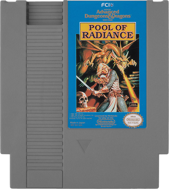 Advanced Dungeons & Dragons Pool of Radiance - Nintendo NES