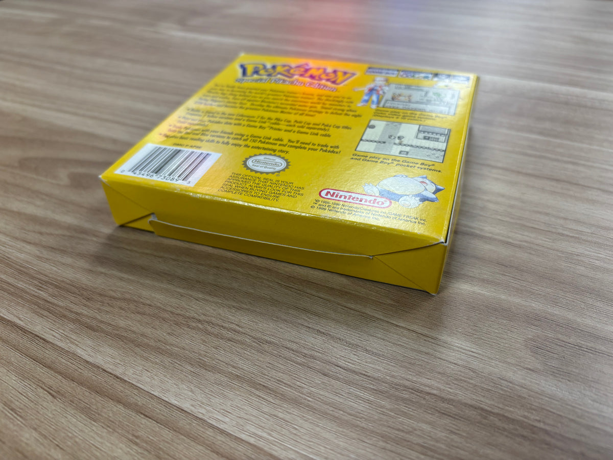 Pokemon Yellow (1st Print) - Nintendo Game Boy - Box and Insert - A