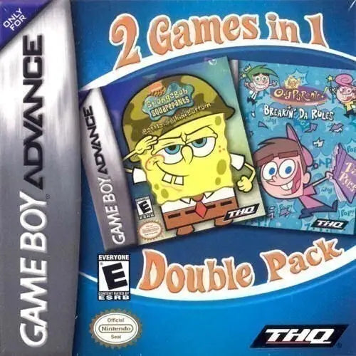 Fairly Odd Parents Breakin' Da Rules / SpongeBob SquarePants Battle for Bikini Bottom Dual Pack - Nintendo Game Boy Advance