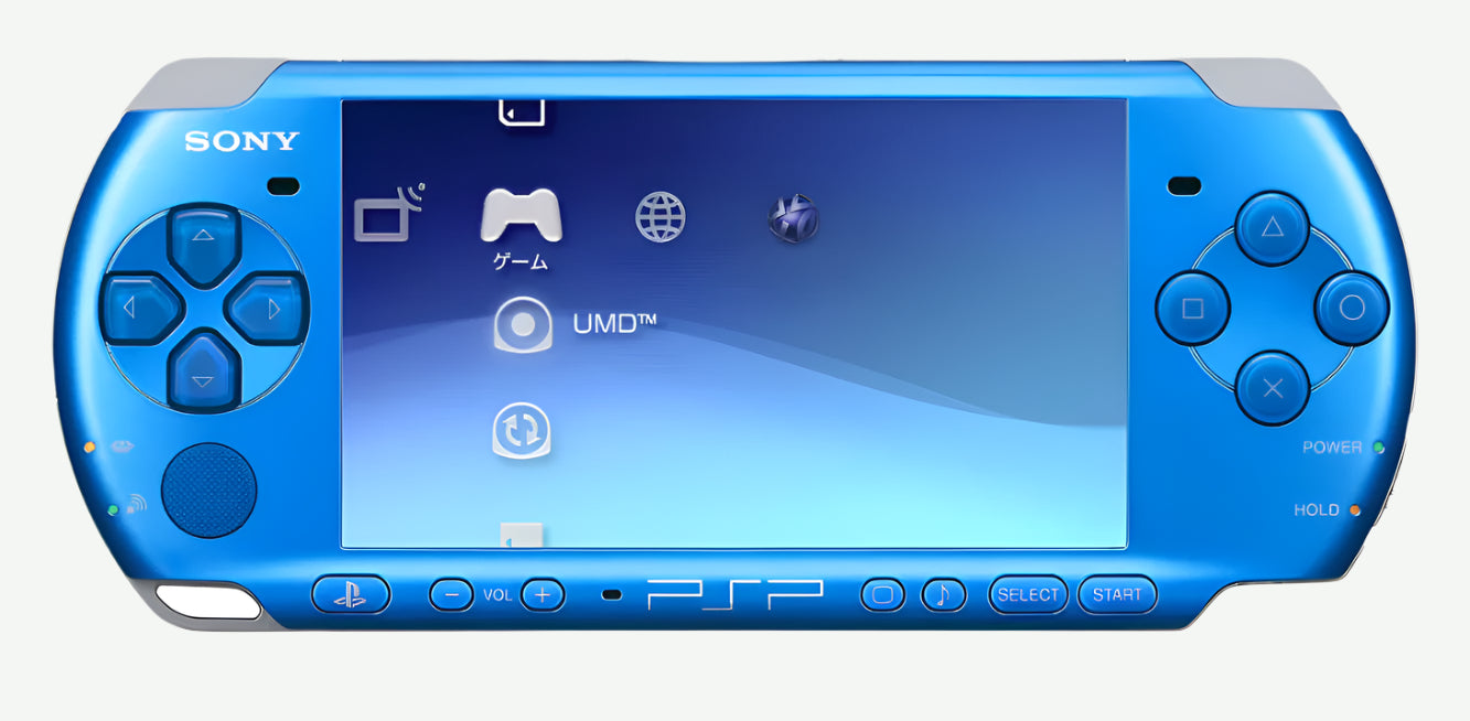 Sony PlayStation Portable PSP vibrant blue Model 3000 Handheld Console (Japanese)