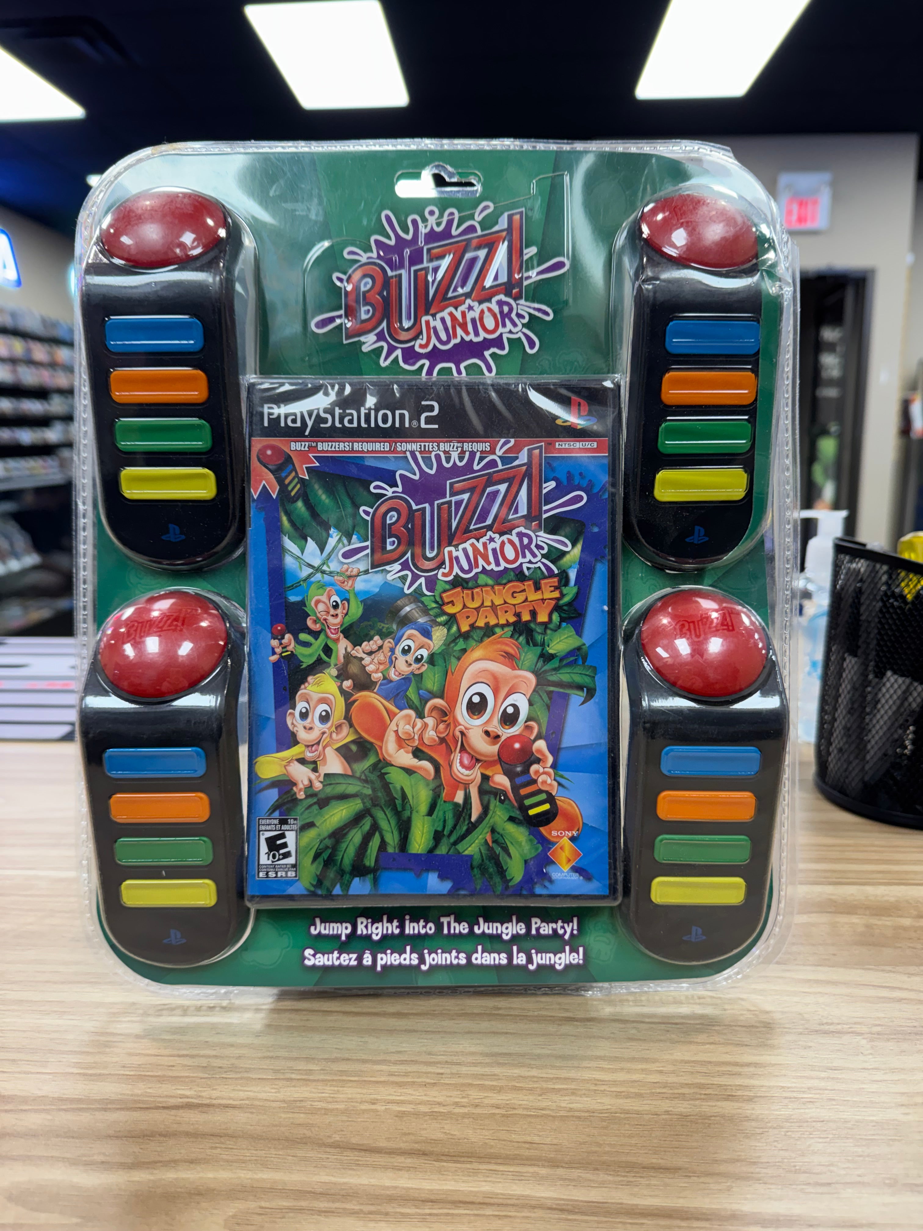 Buzz Junior Jungle Party Buzzer Pack - Sony PlayStation 2 (PS2)
