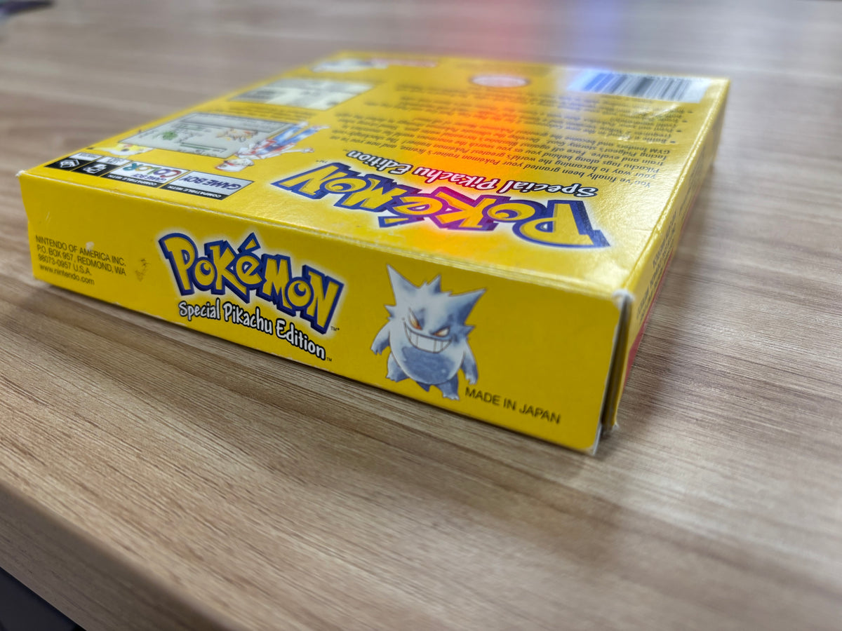 Pokemon Yellow (1st Print) - Nintendo Game Boy - Box and Insert - A