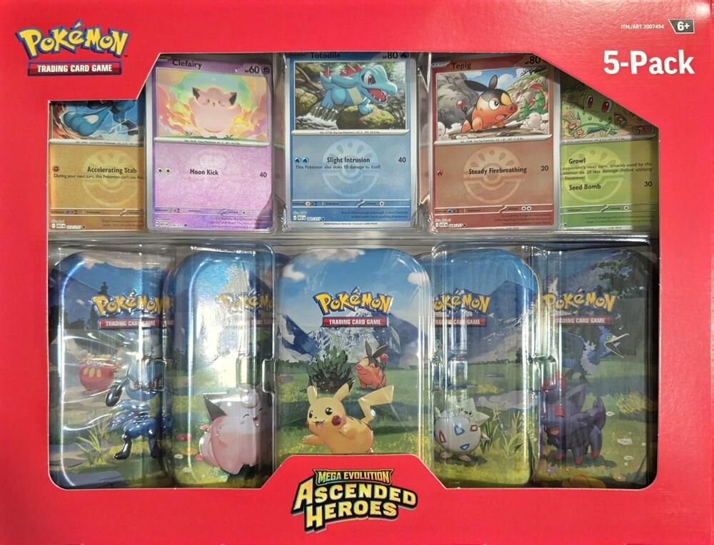 Pokemon - Ascended Heroes Mini Tins 5-Pack