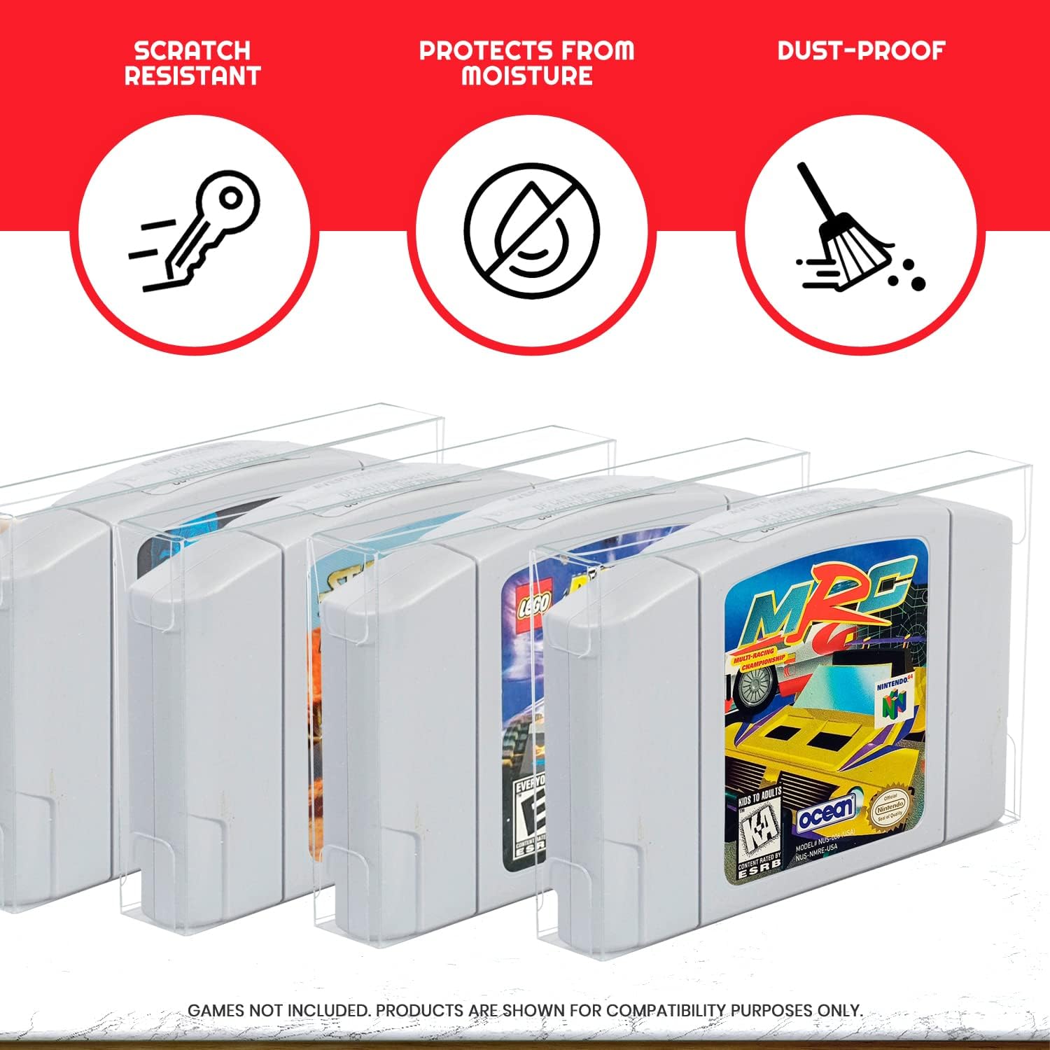 Nintendo N64 Plastic Cartridge Protectors