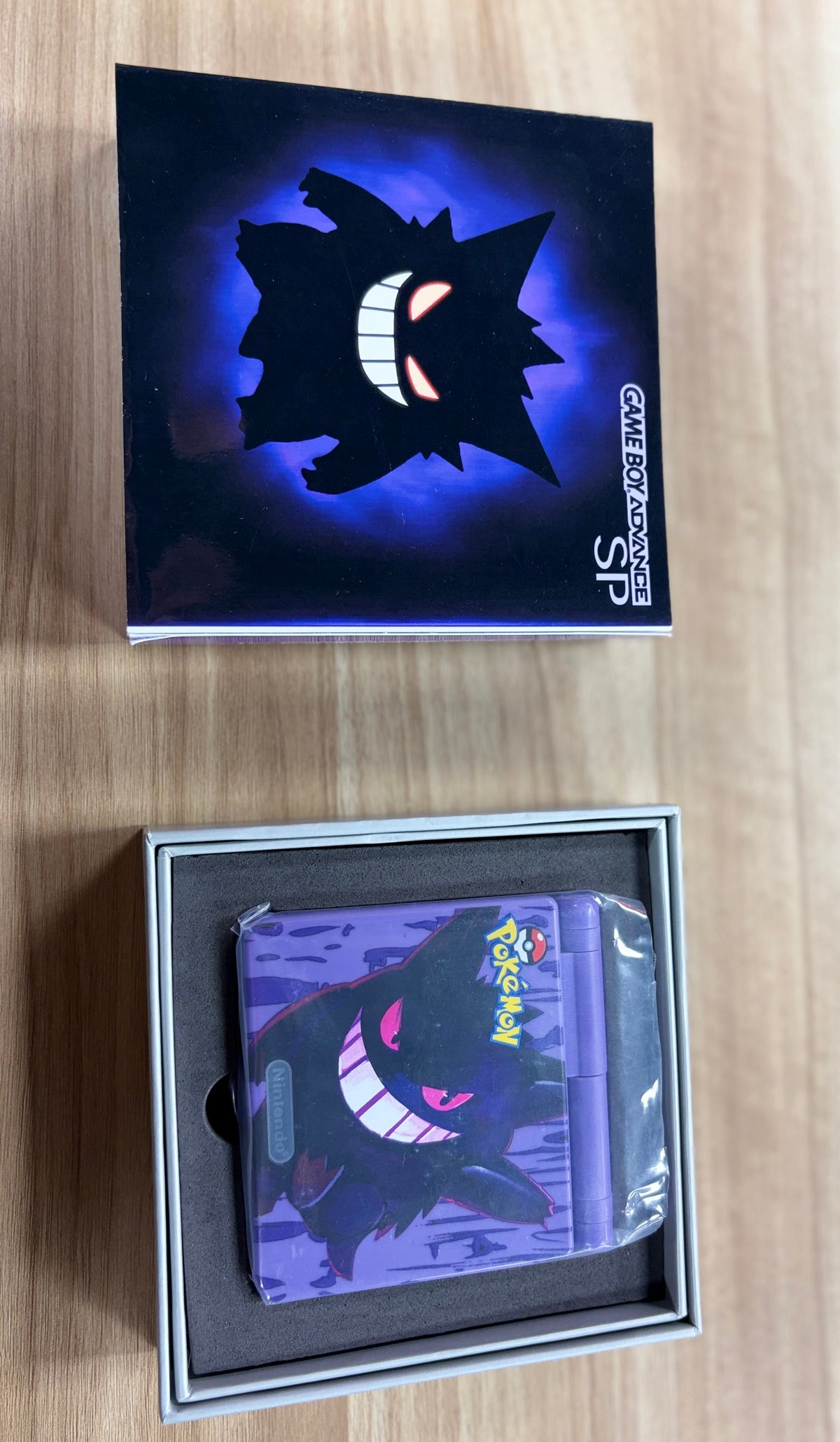 Nintendo Game Boy Advance SP (GBA SP) Custom Gengar Backlit Handheld Console