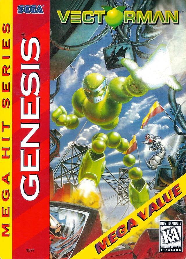 Vectorman Cardboard Box - Sega Genesis