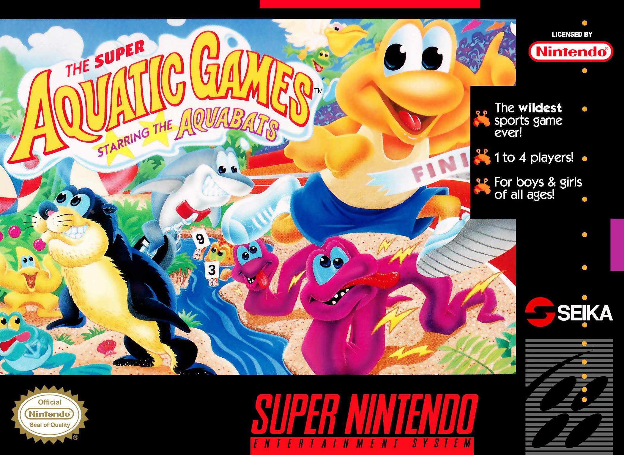 Super Aquatic Games - Nintendo SNES