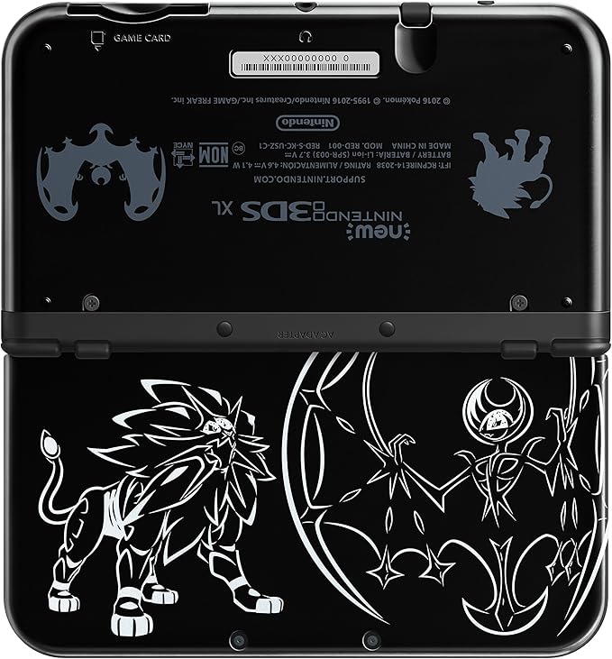 "New" Nintendo 3DS XL Pokemon Solgaleo Lunala Handheld Console [With Pokemon Bank]