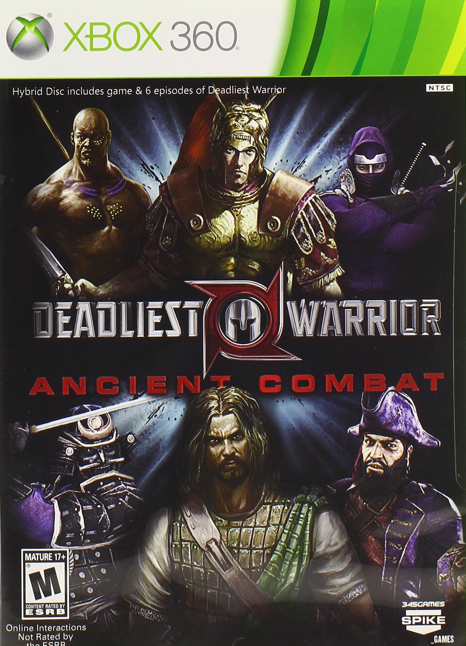 Deadliest Warrior Ancient Combat for Microsoft Xbox 360 TVGC