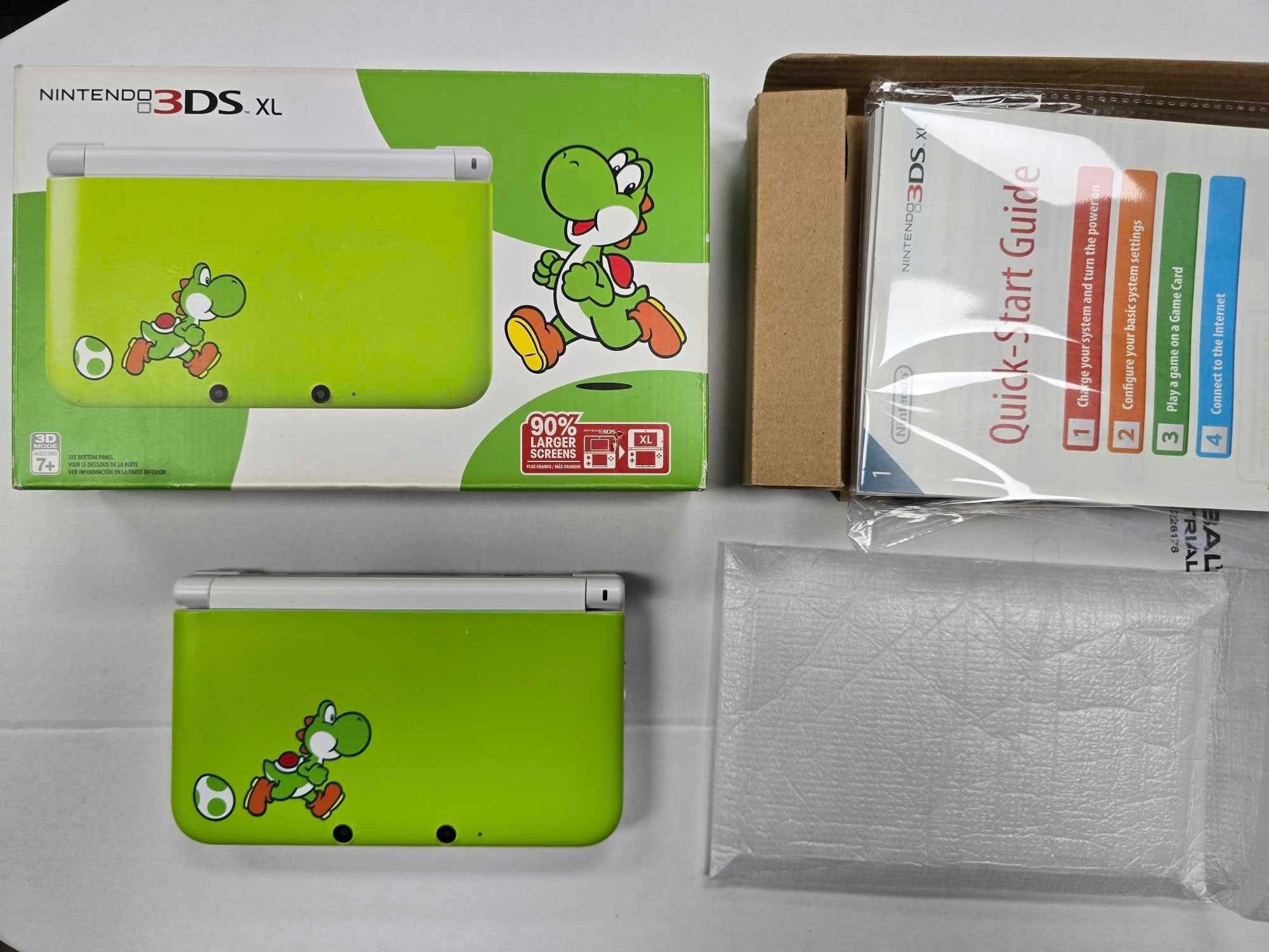 Nintendo 3DS XL Yoshi Limited Edition Handheld Console In Box