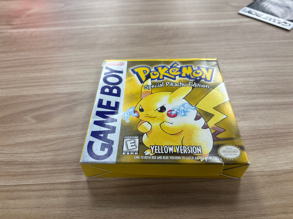 Pokemon Yellow (1st Print) - Nintendo Game Boy - Box and Insert - A
