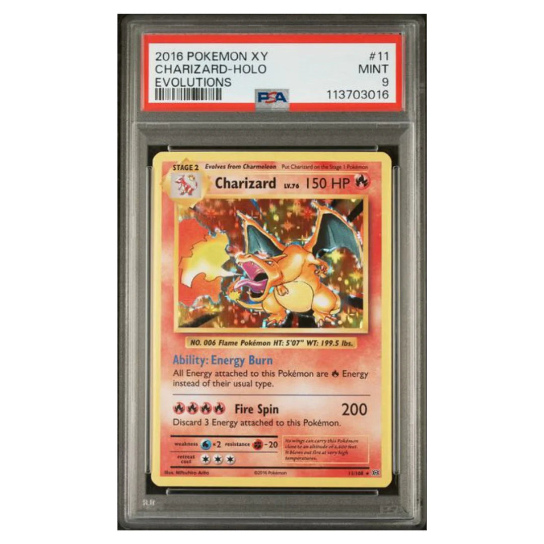Pokemon - Graded - XY Evolutions Charizard #11 PSA 9