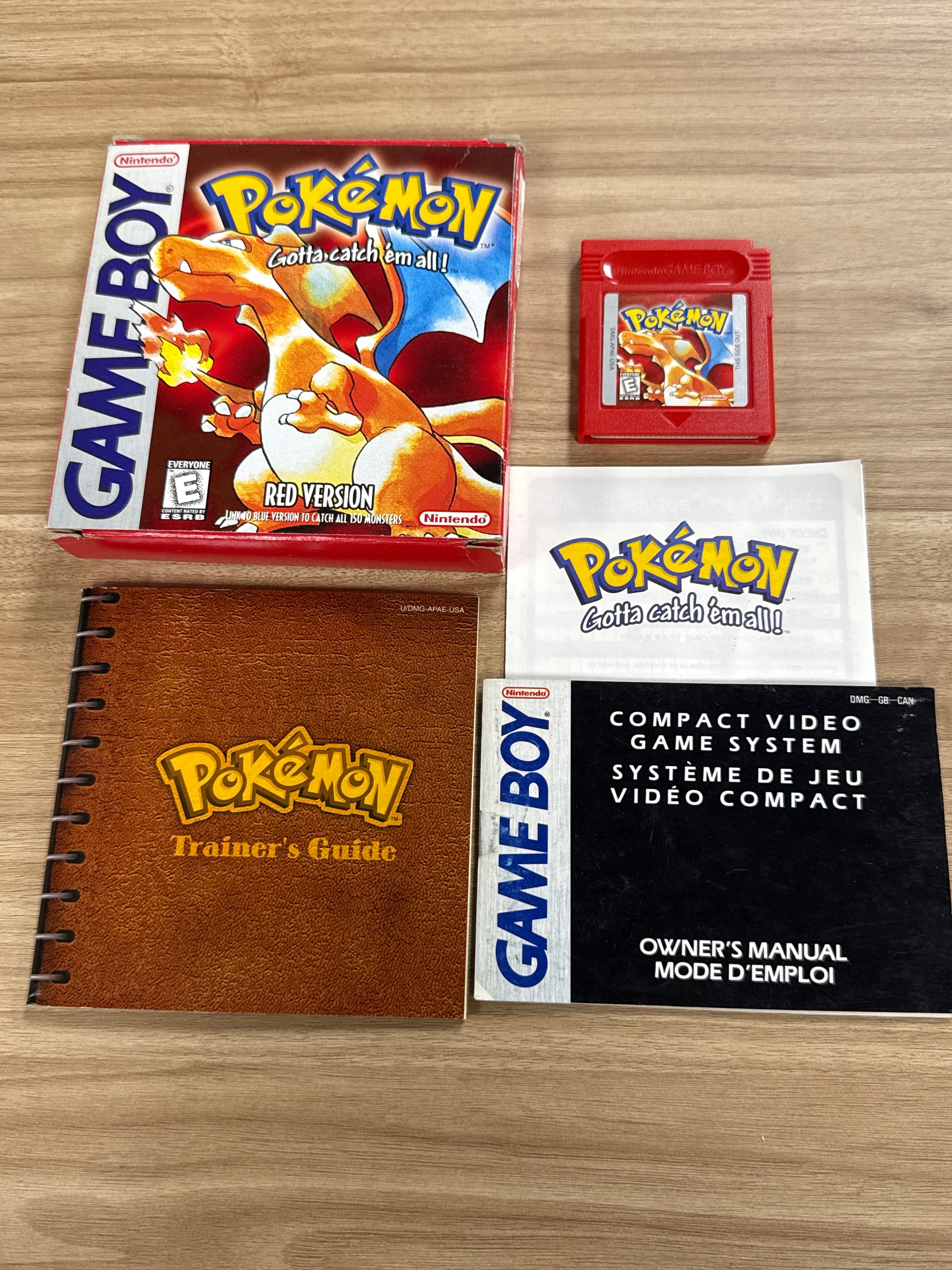 Pokemon Red - Nintendo Game Boy - Complete In Box - B