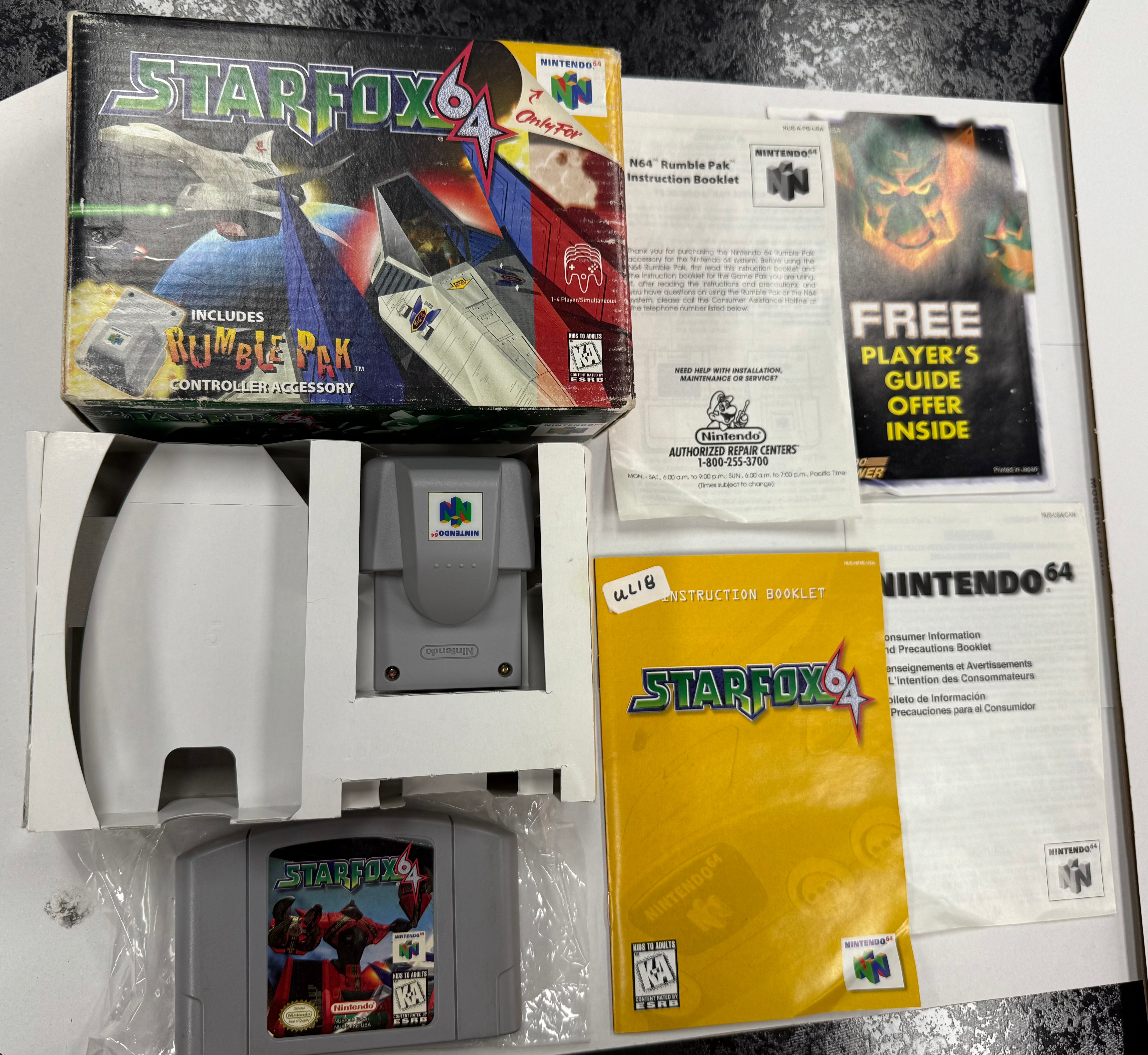 N64 STARFOX 64 スターフォックス64 北米版（ソフトのみ