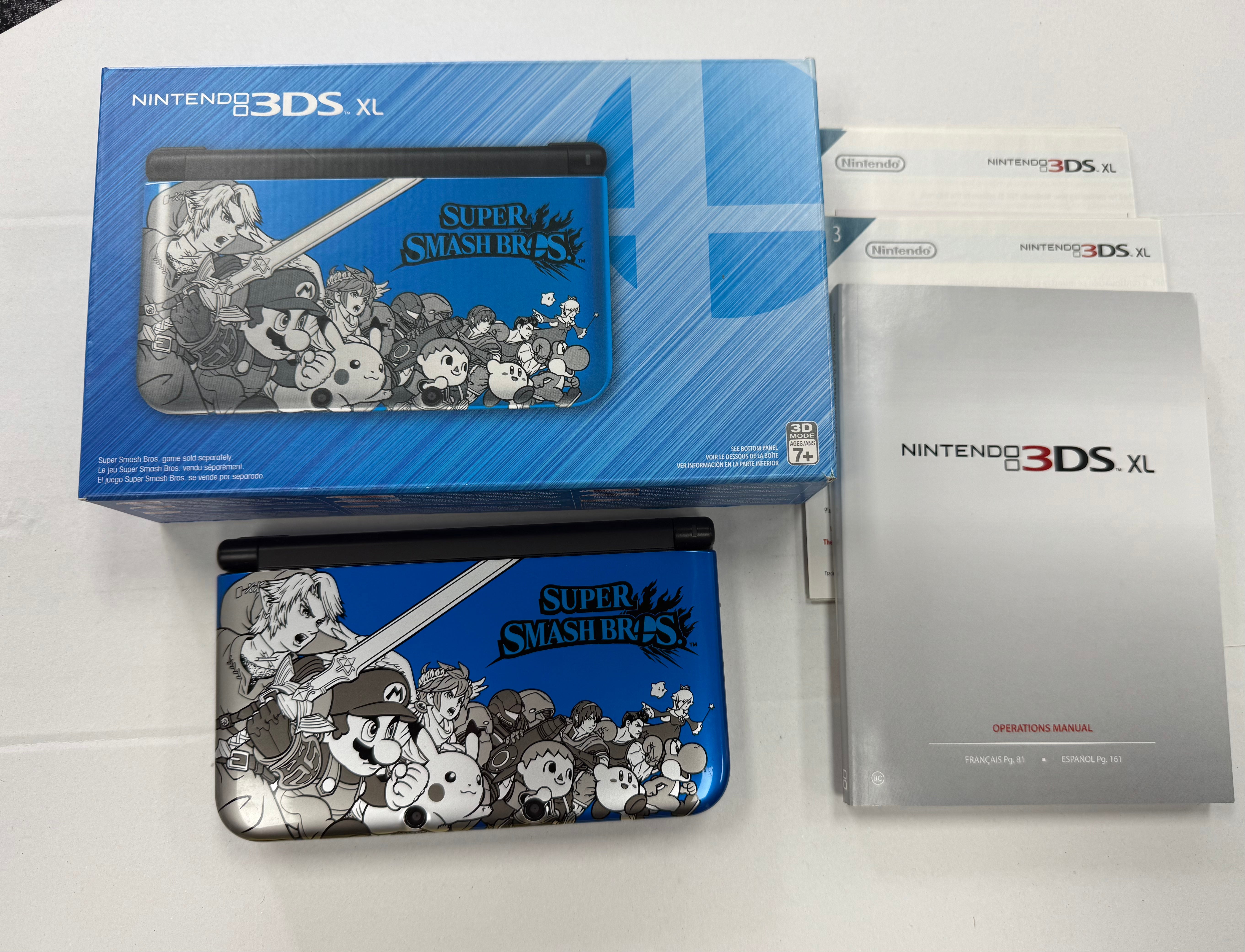 Nintendo 3DS XL Super Smash Bros. Blue Edition -Boxed Complete- NTSC