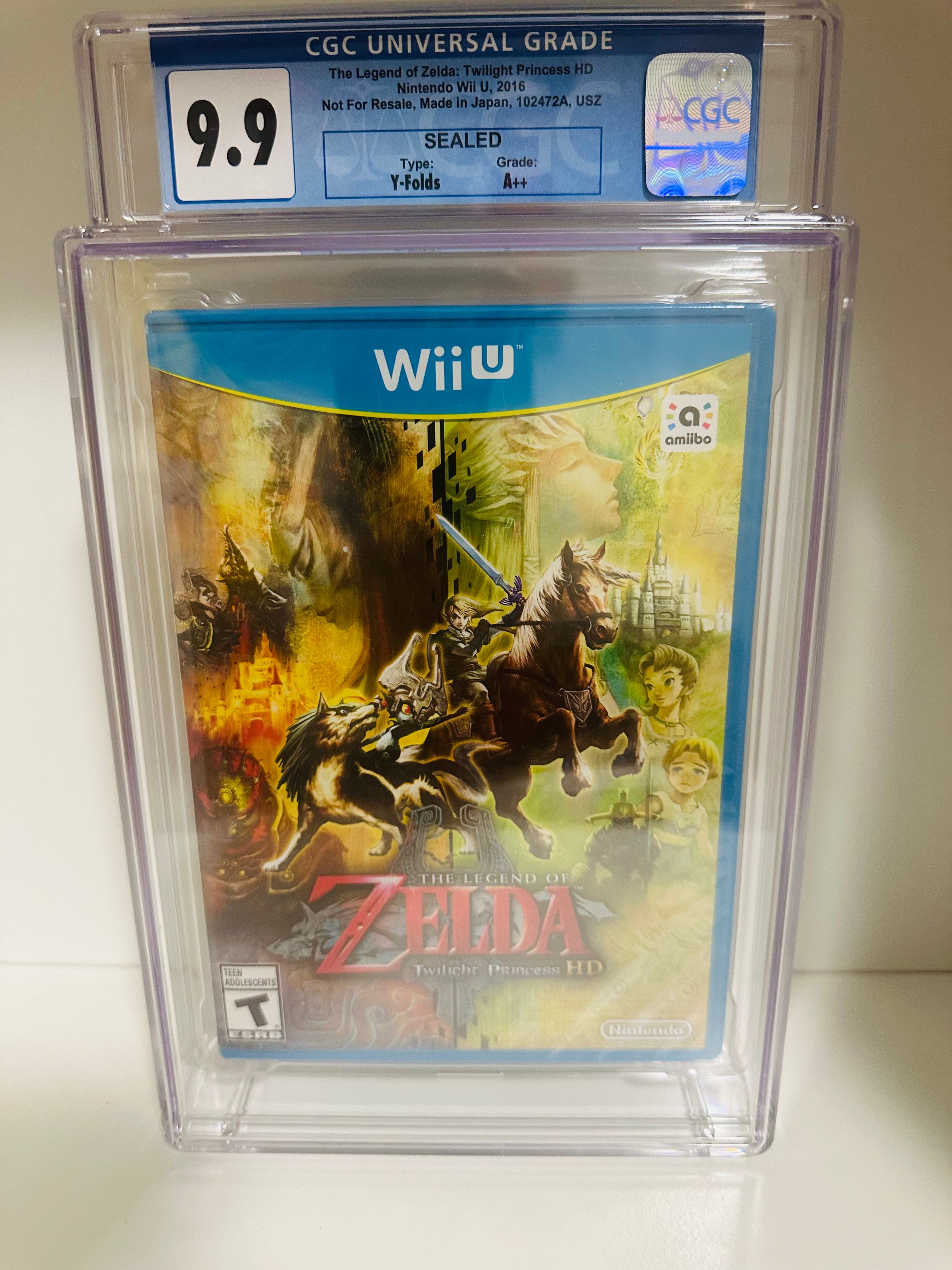 -GRADED 9.9 A++ - The Legend of Zelda Twilight Princess HD - Nintendo Wii U