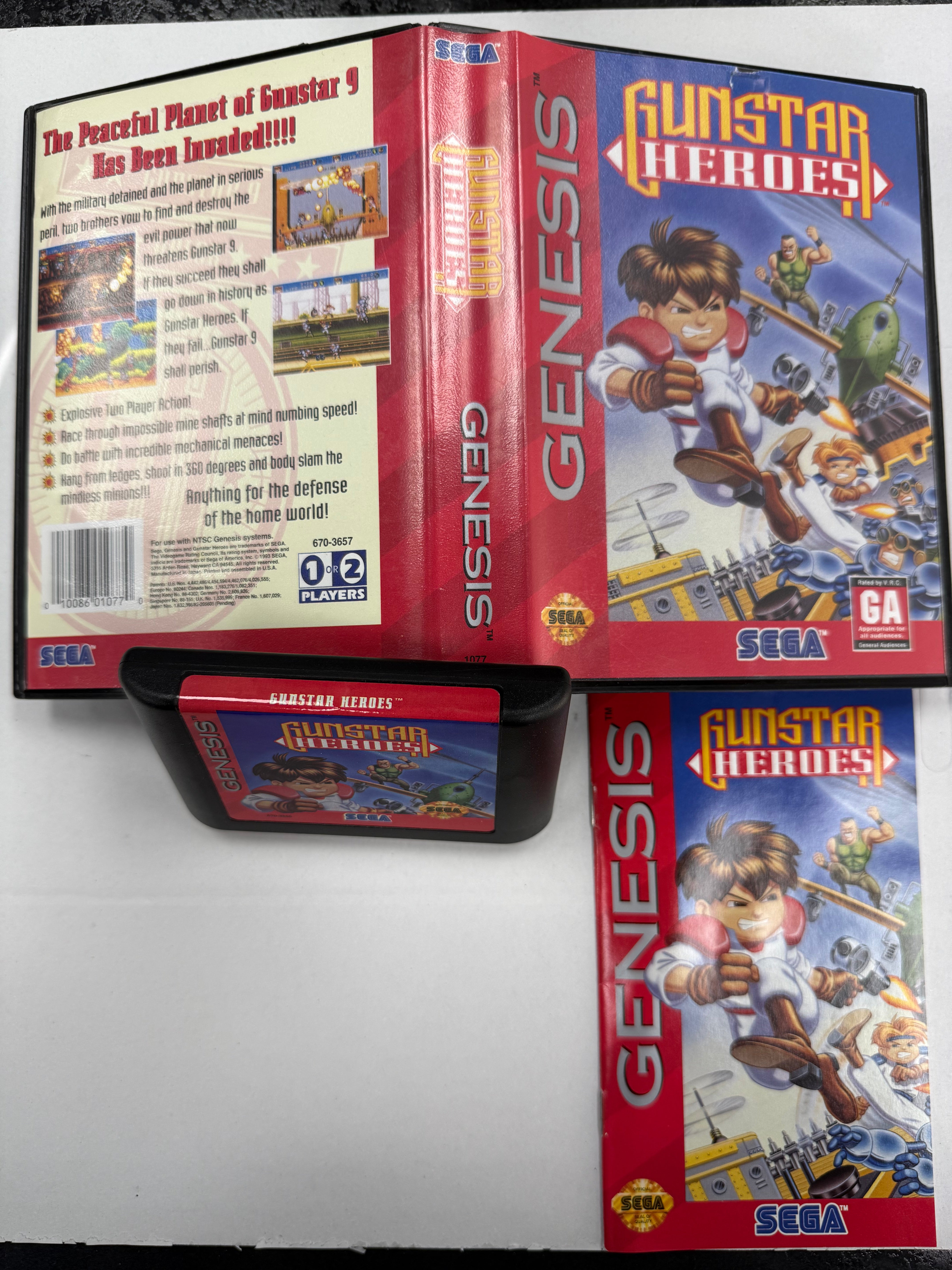 Gunstar Heroes - Sega Genesis