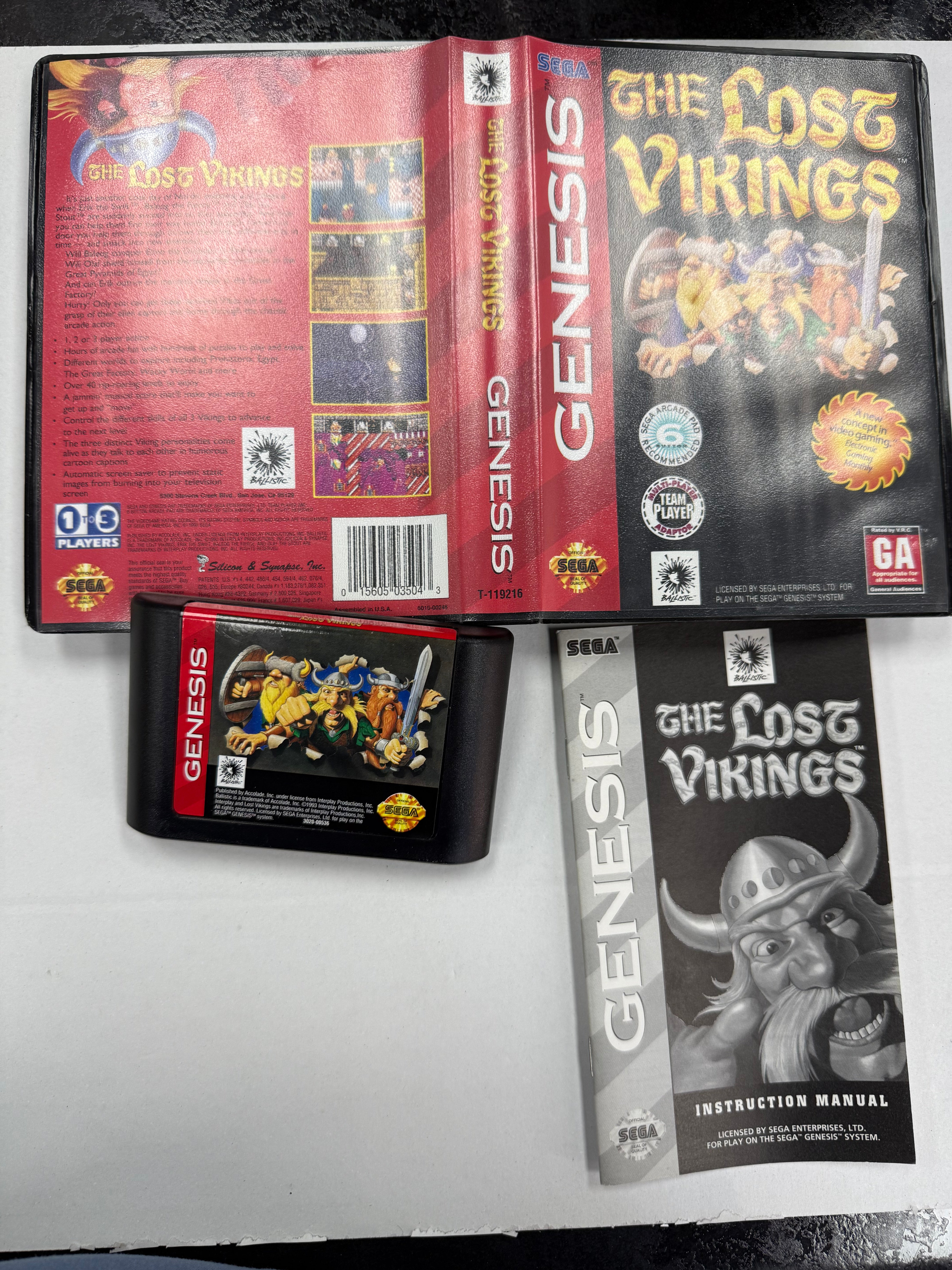 The Lost Vikings - Sega Genesis