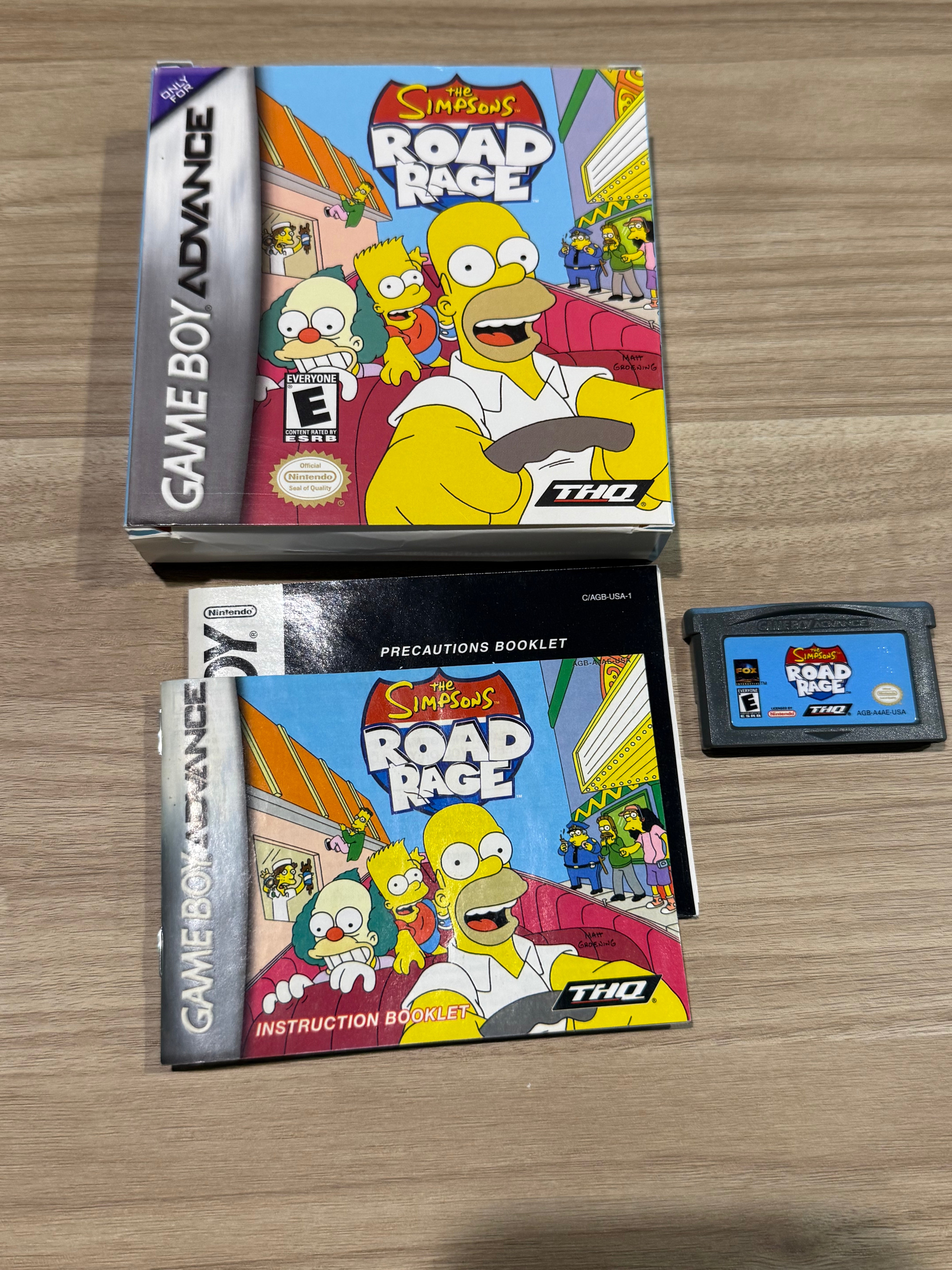 The Simpsons Road Rage - Nintendo Game Boy Advance