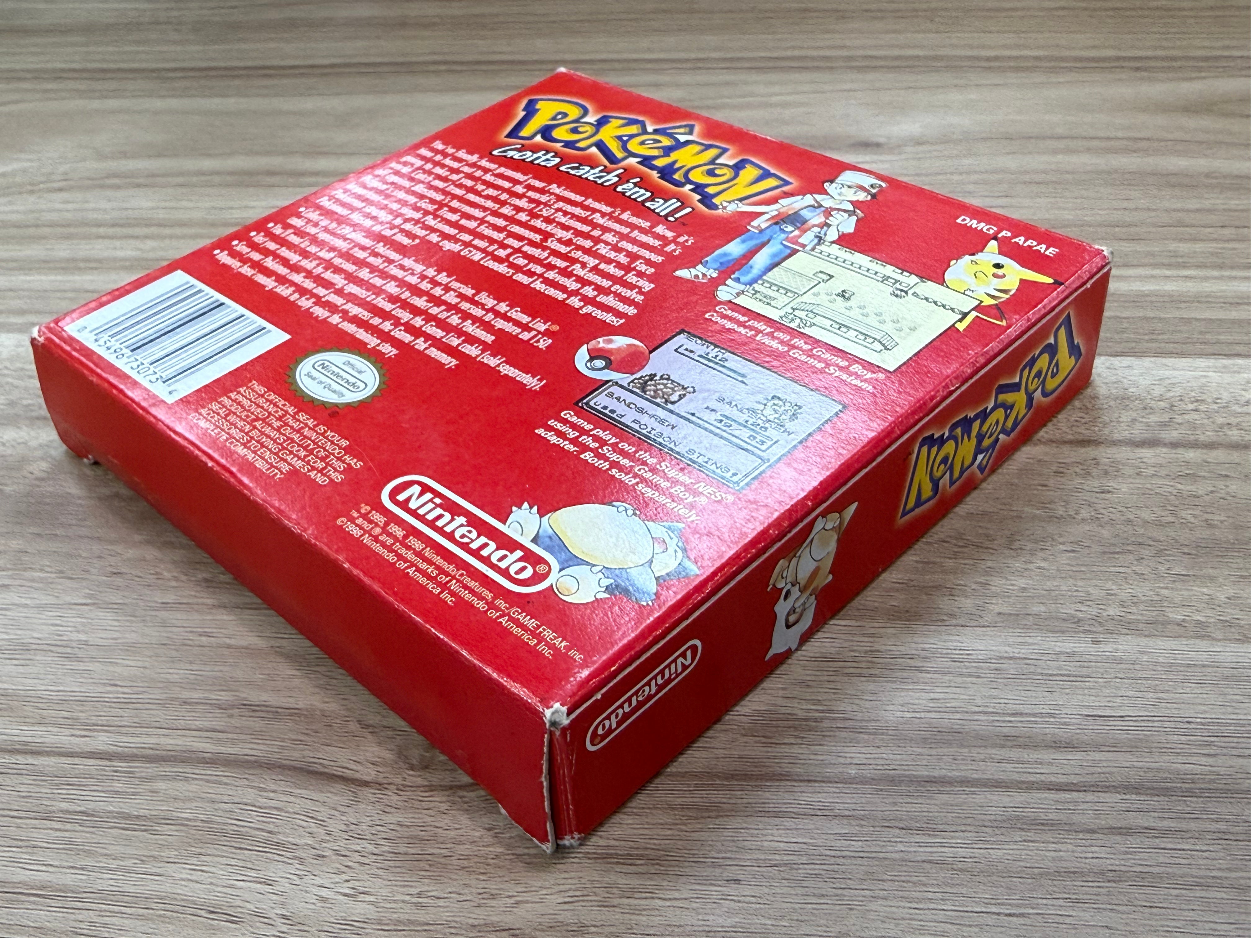 Pokemon Red - Nintendo Game Boy - Complete In Box - A