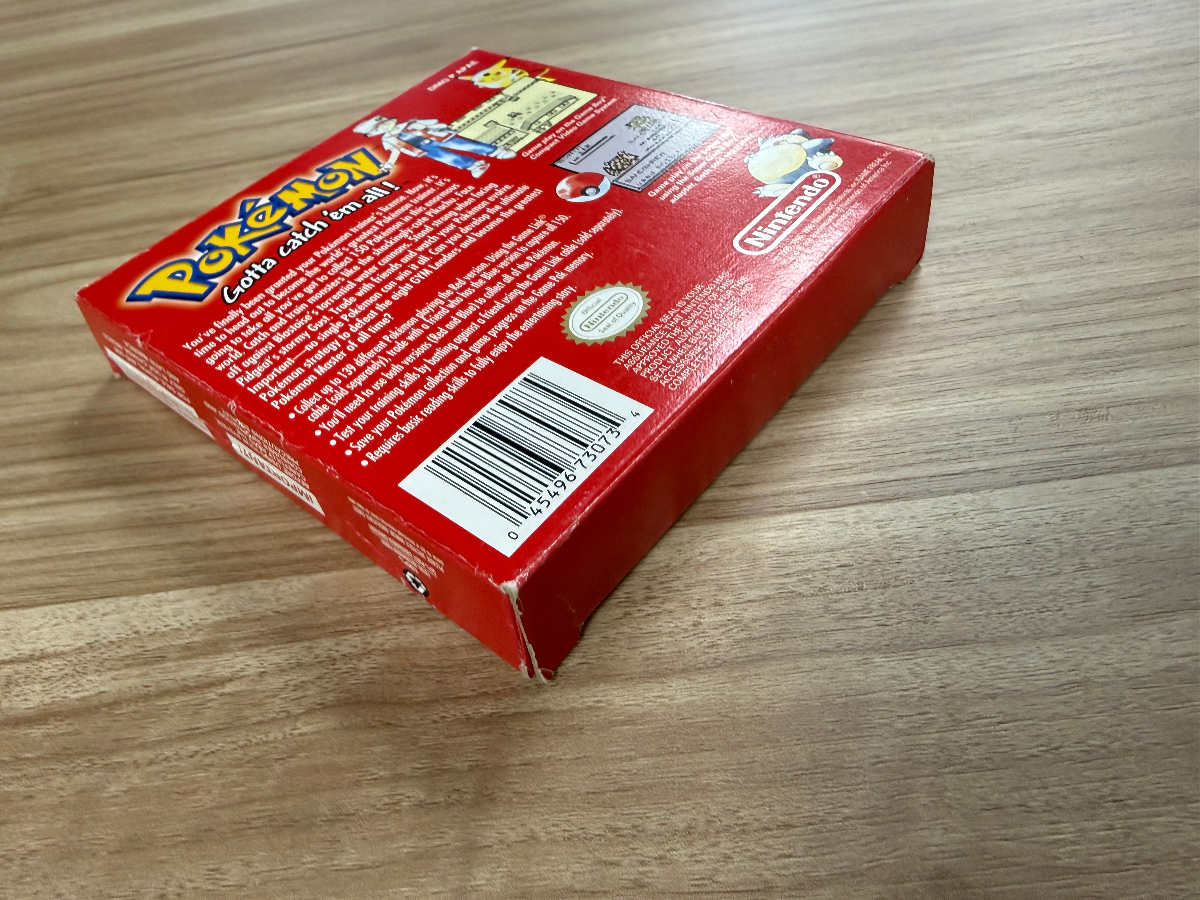 Pokemon Red - Nintendo Game Boy - Complete In Box - B