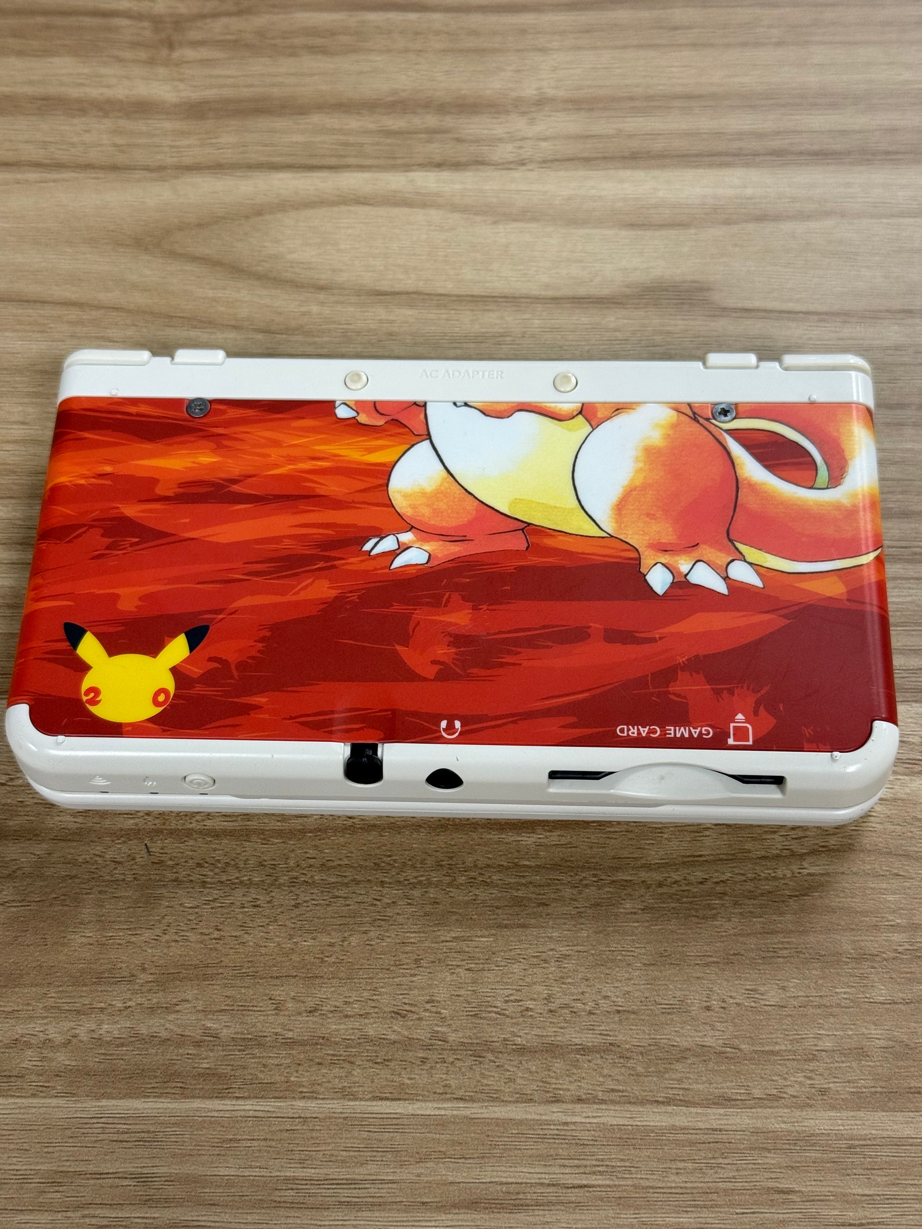 New Nintendo 3DS 20th Anniversary Pokemon Charizard Edition Handheld Console