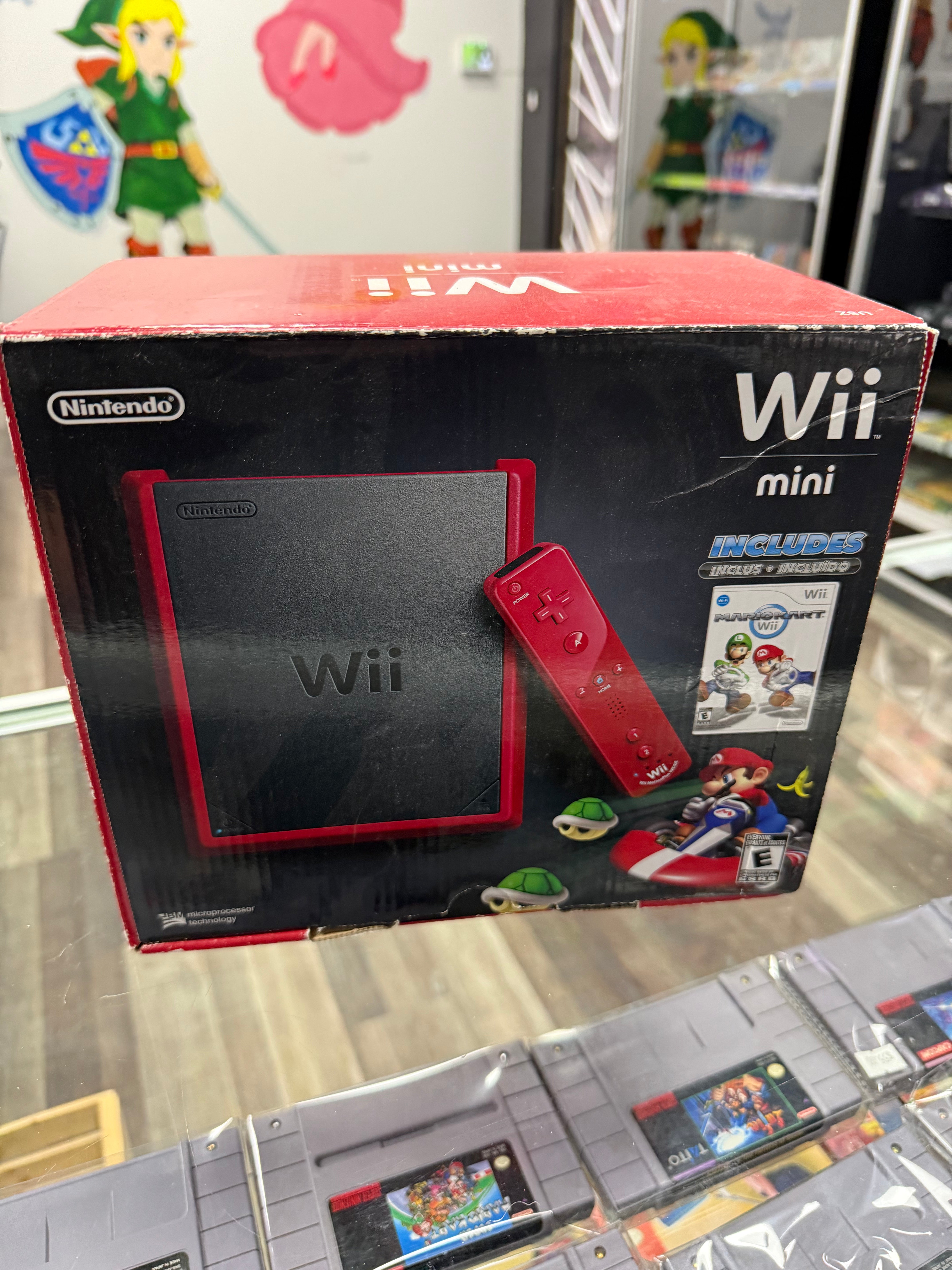 Nintendo Wii Mini System [Mario Kart Bundle] Complete