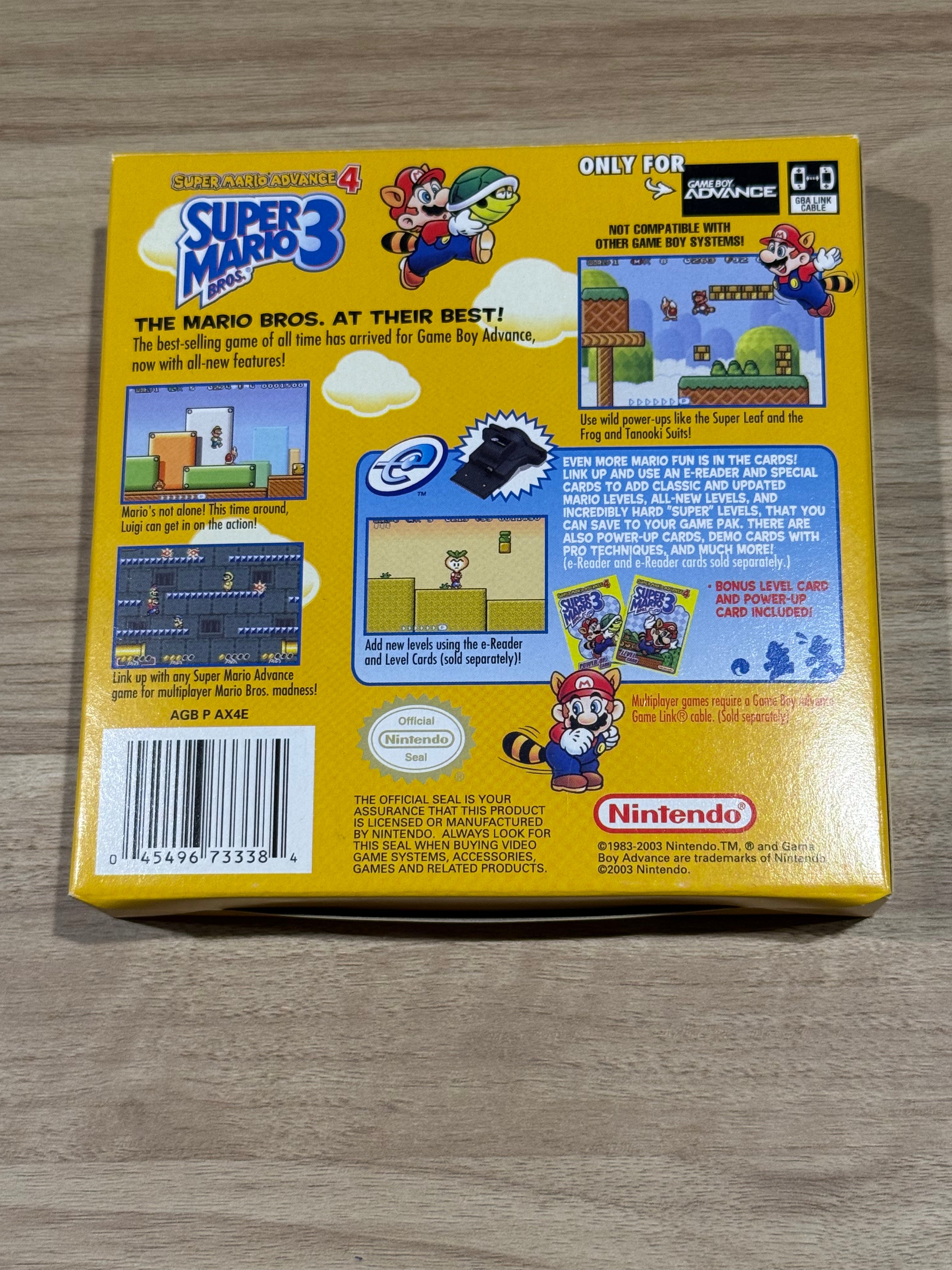 Super Mario Advance 4 Super Mario Bros. 3 - Nintendo Game Boy Advance