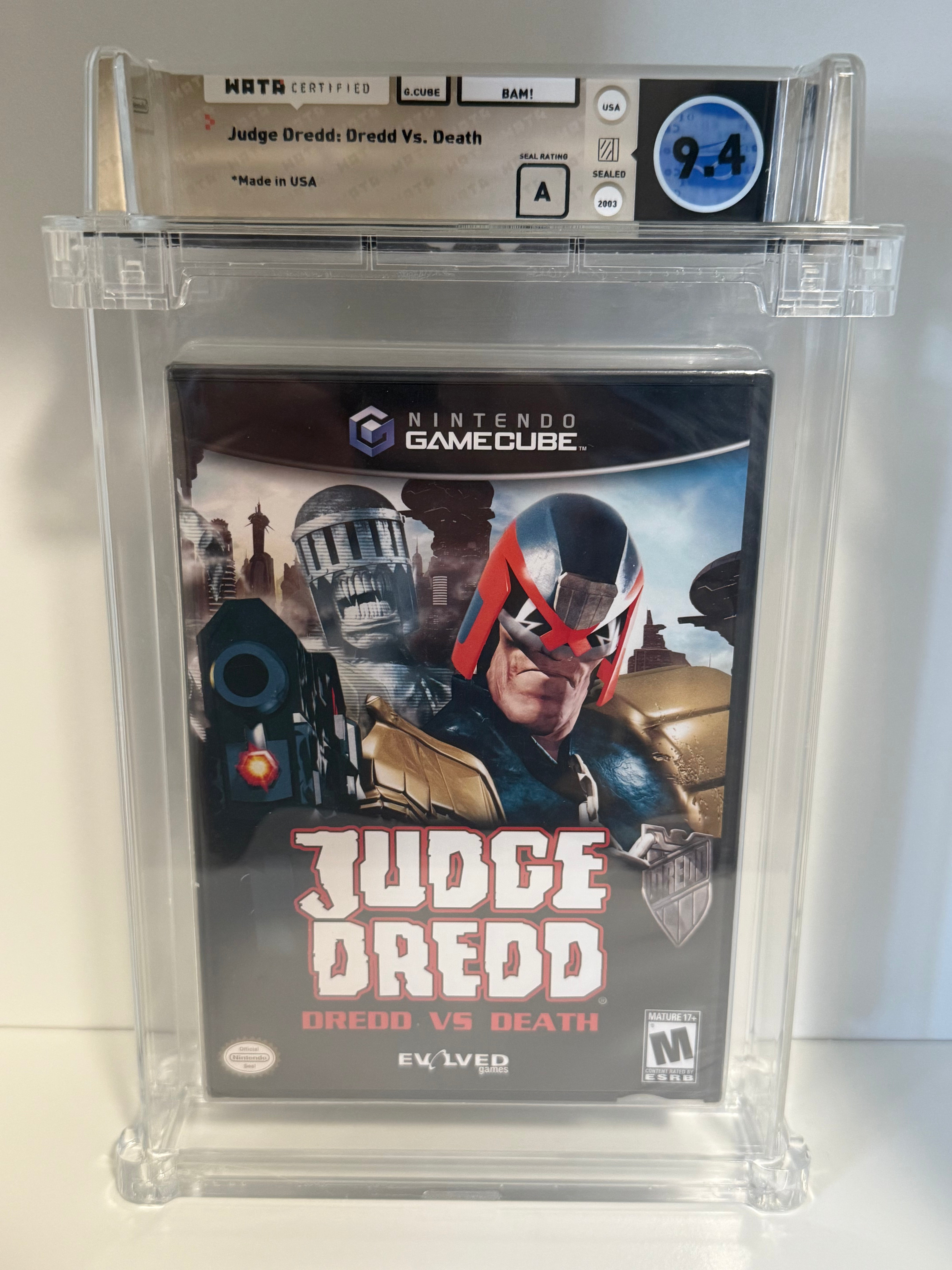 -GRADED 9.4  A - Judge Dredd -Dredd vs Death - Nintendo GameCube