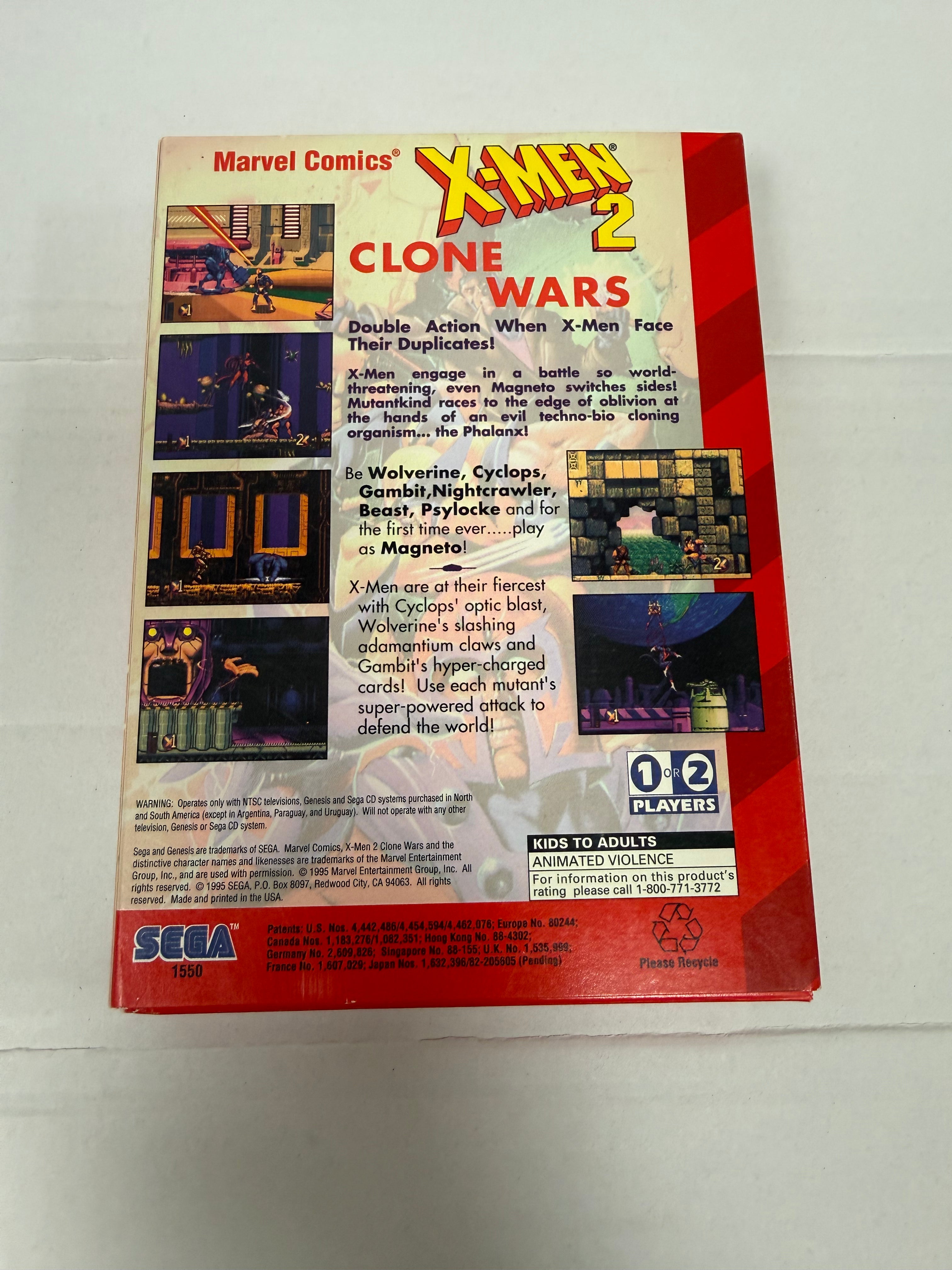 X-Men 2 The Clone Wars - Sega Genesis
