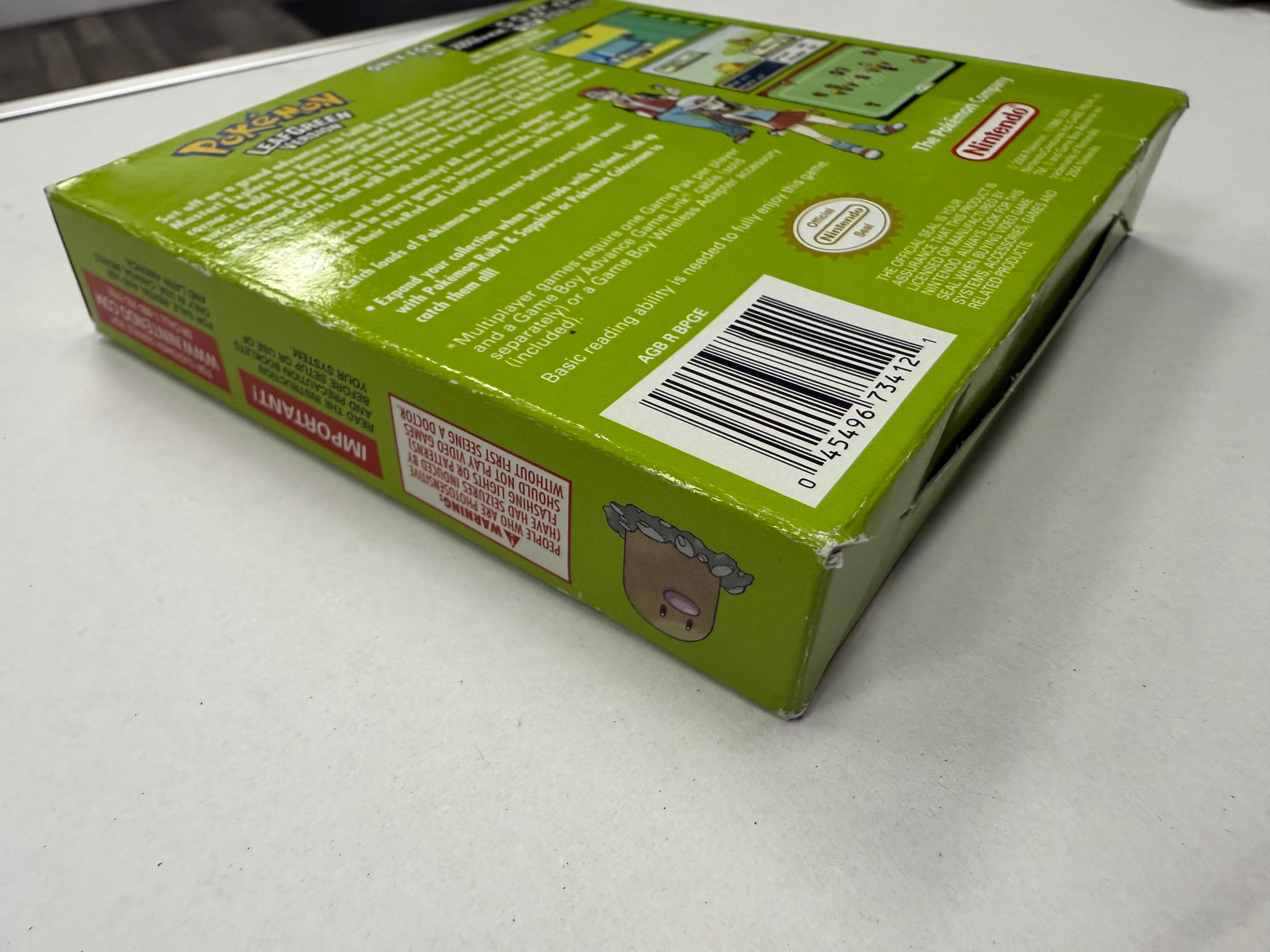 Pokemon Leaf Green: Complete  - Nintendo Game Boy Advance