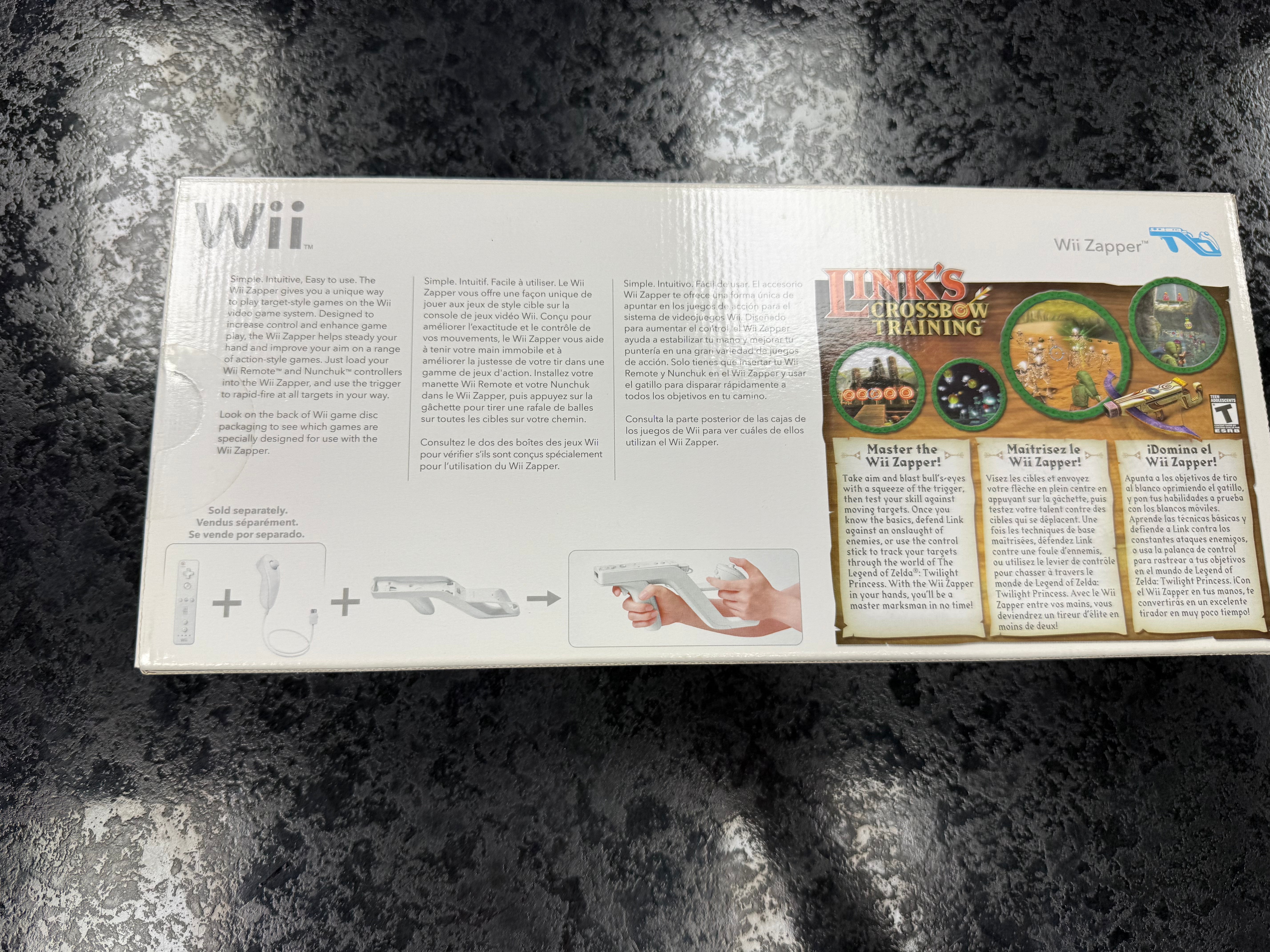 Nintendo Wii Zapper With Link's Crossbow Training Brand New