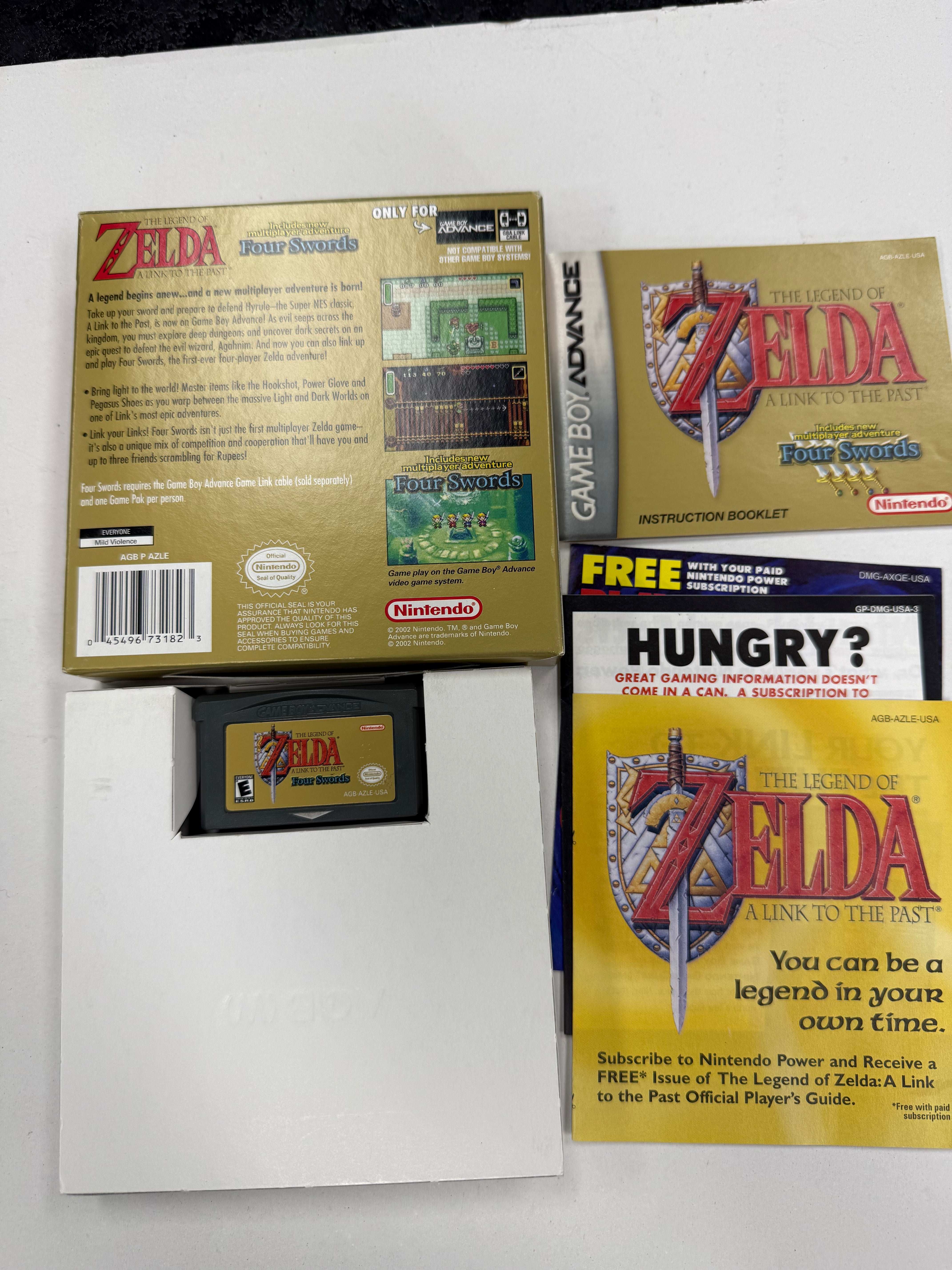 The Legend of Zelda Link to the Past + Four Swords - Nintendo Game Boy Advance