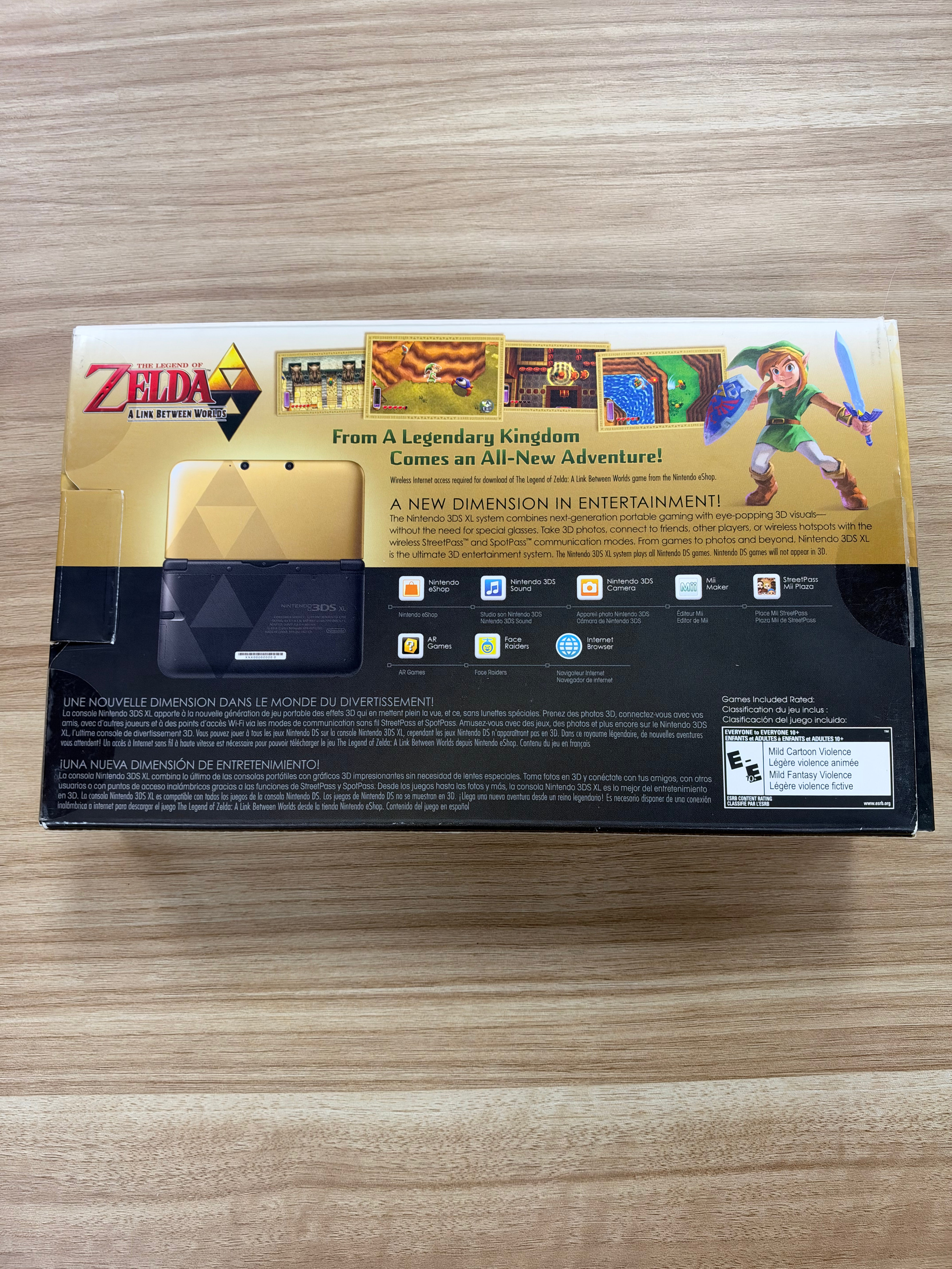Nintendo 3DS XL Zelda A Link Between Worlds Limited Edition [Complete in Box]