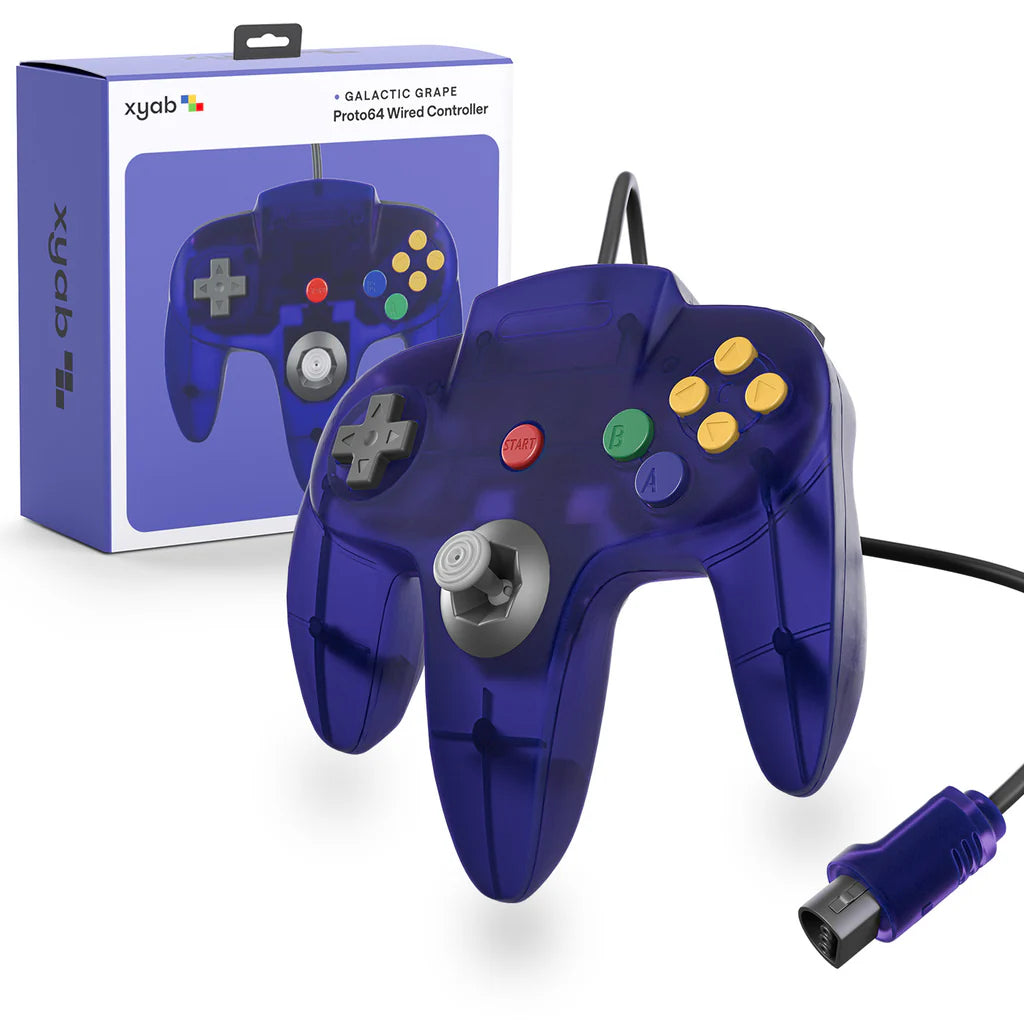 PROTO64 Wired Controller - Galactic Grape For Nintendo N64