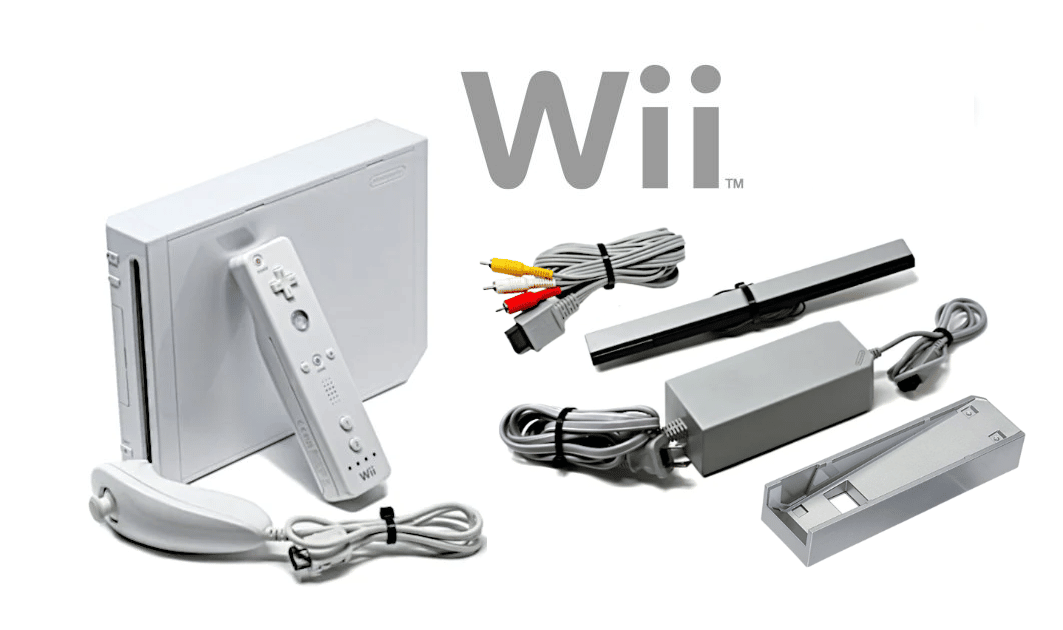 Nintendo Wii White Console System Bundle Wii RVL-001 in Box -  Denmark