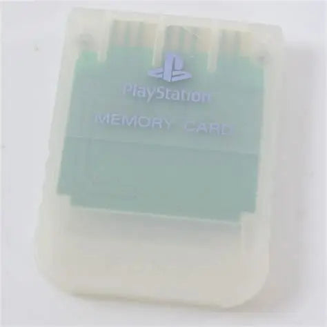Sony PlayStation 1 PS1 Memory Card Frosted White (SCPH-1194)