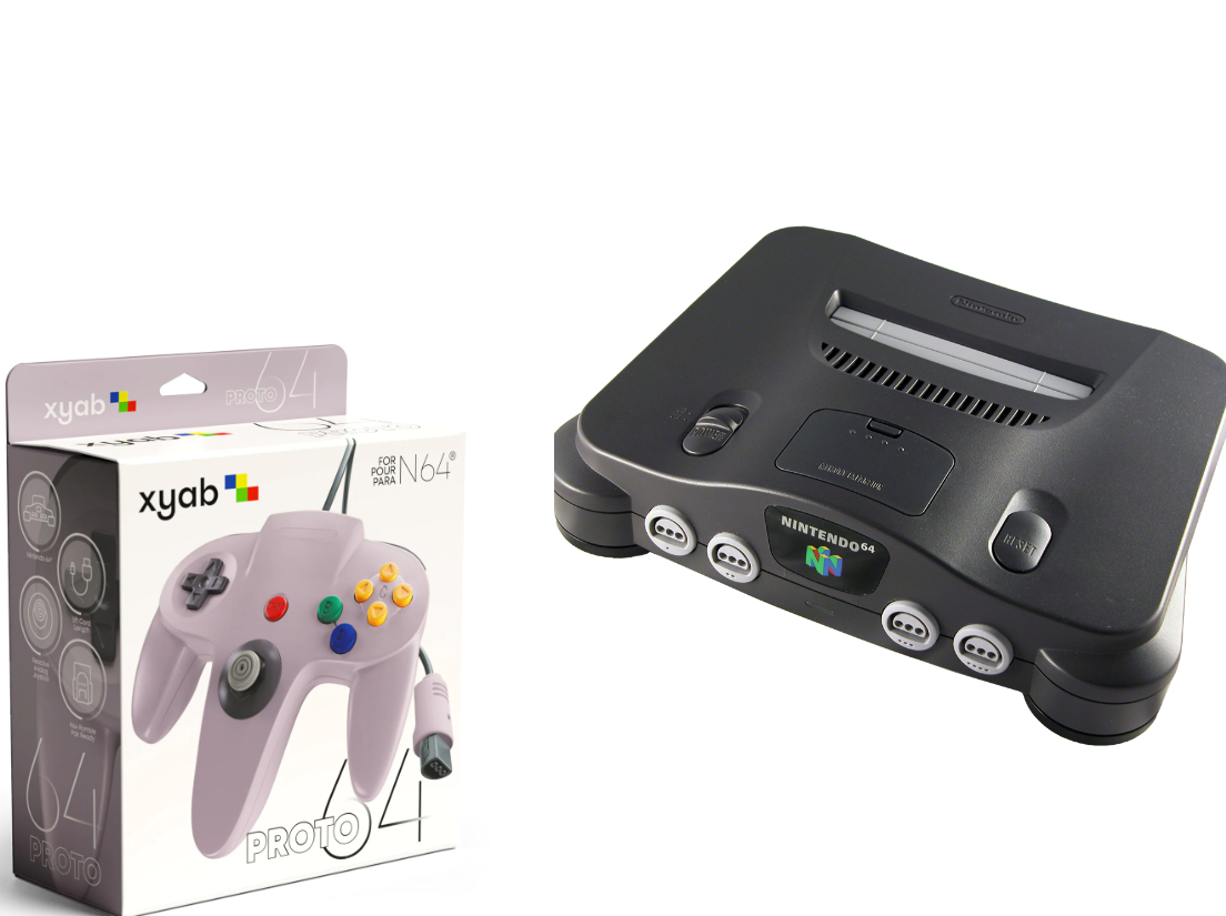 Nintendo N64 Charcoal Console Bundle