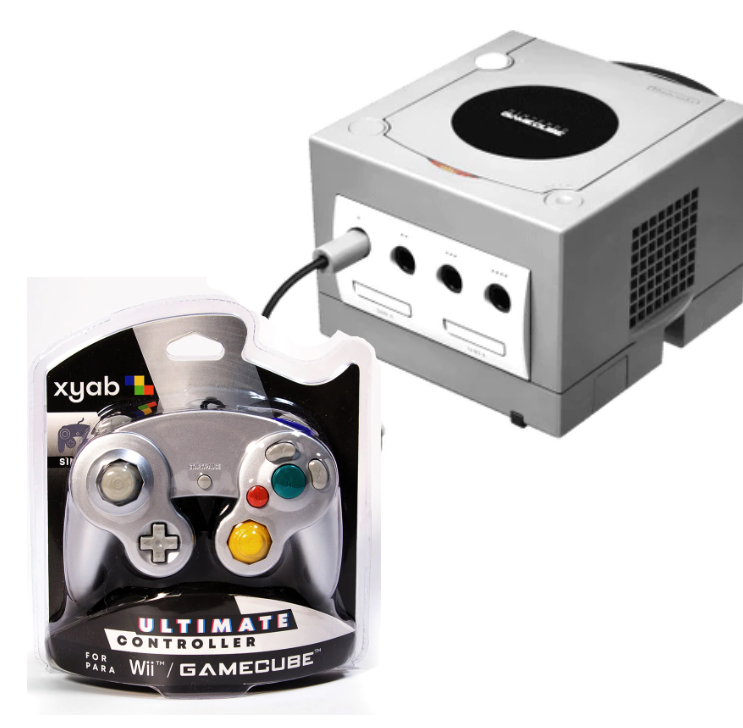 Nintendo GameCube Platinum Silver Console Bundle