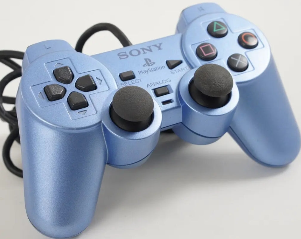 Sony PlayStation 2 PS2 DualShock 2 Aqua Blue Controller