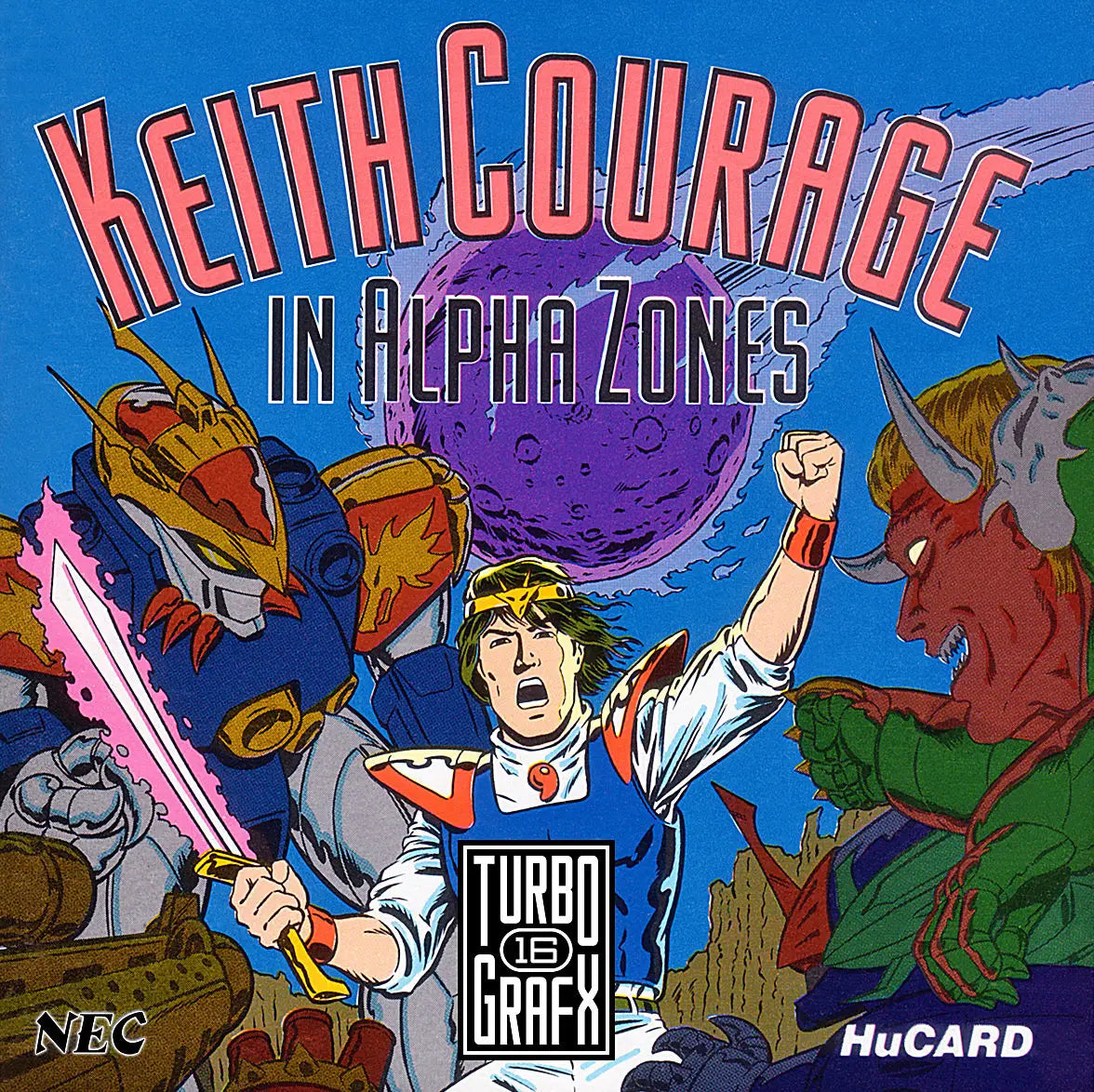 Keith Courage in Alpha Zones - TurboGraphx 16