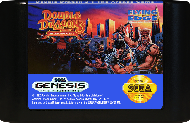 Double Dragon 3 The Arcade Game  - Sega Genesis