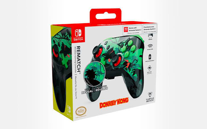 Turtle Beach Rematch Wireless Gaming Controller for Nintendo Switch/Switch 2 - Donkey Kong