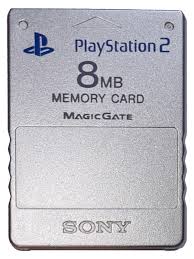 Sony PlayStation 2 PS2 Memory Card Silver 8MB (SCPH-10020)
