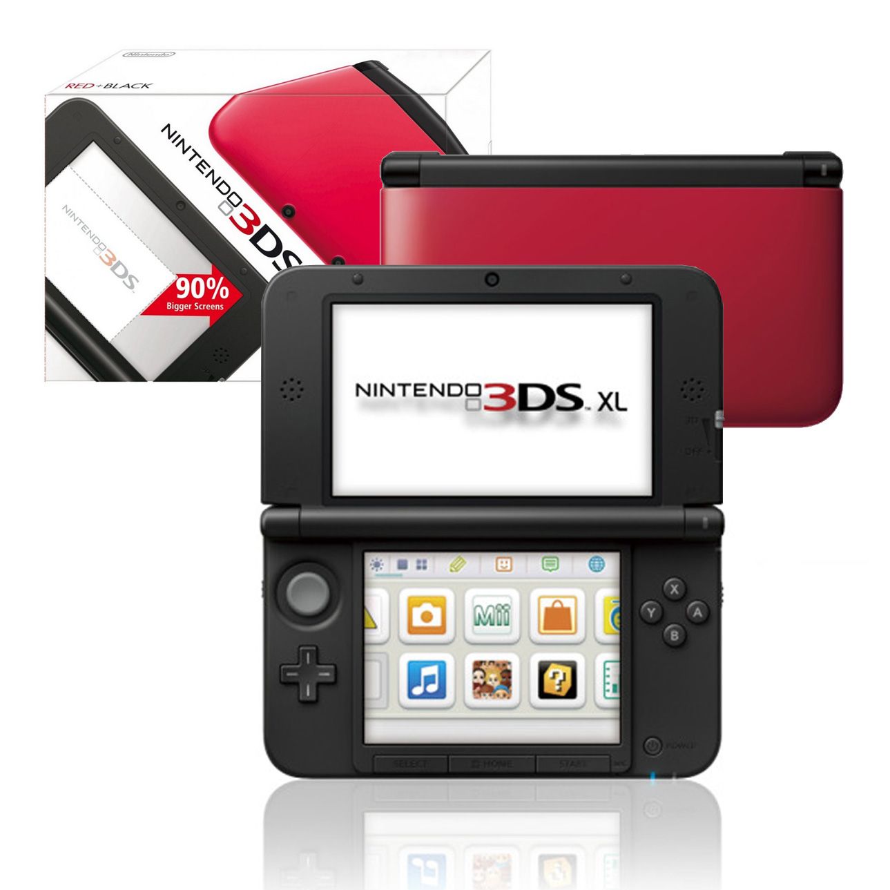 Nintendo 3DS XL Red and Black Handheld Consle