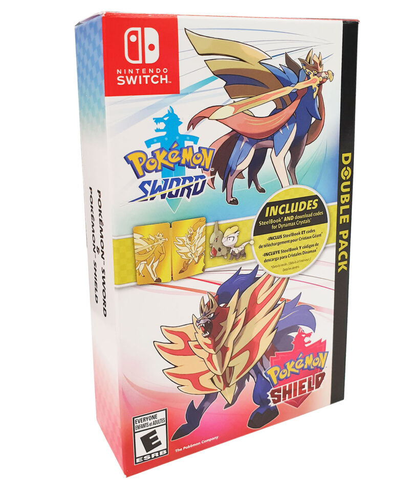 Pokemon Sword and Shield Double Pack (Steel Book Edition) - Nintendo Switch