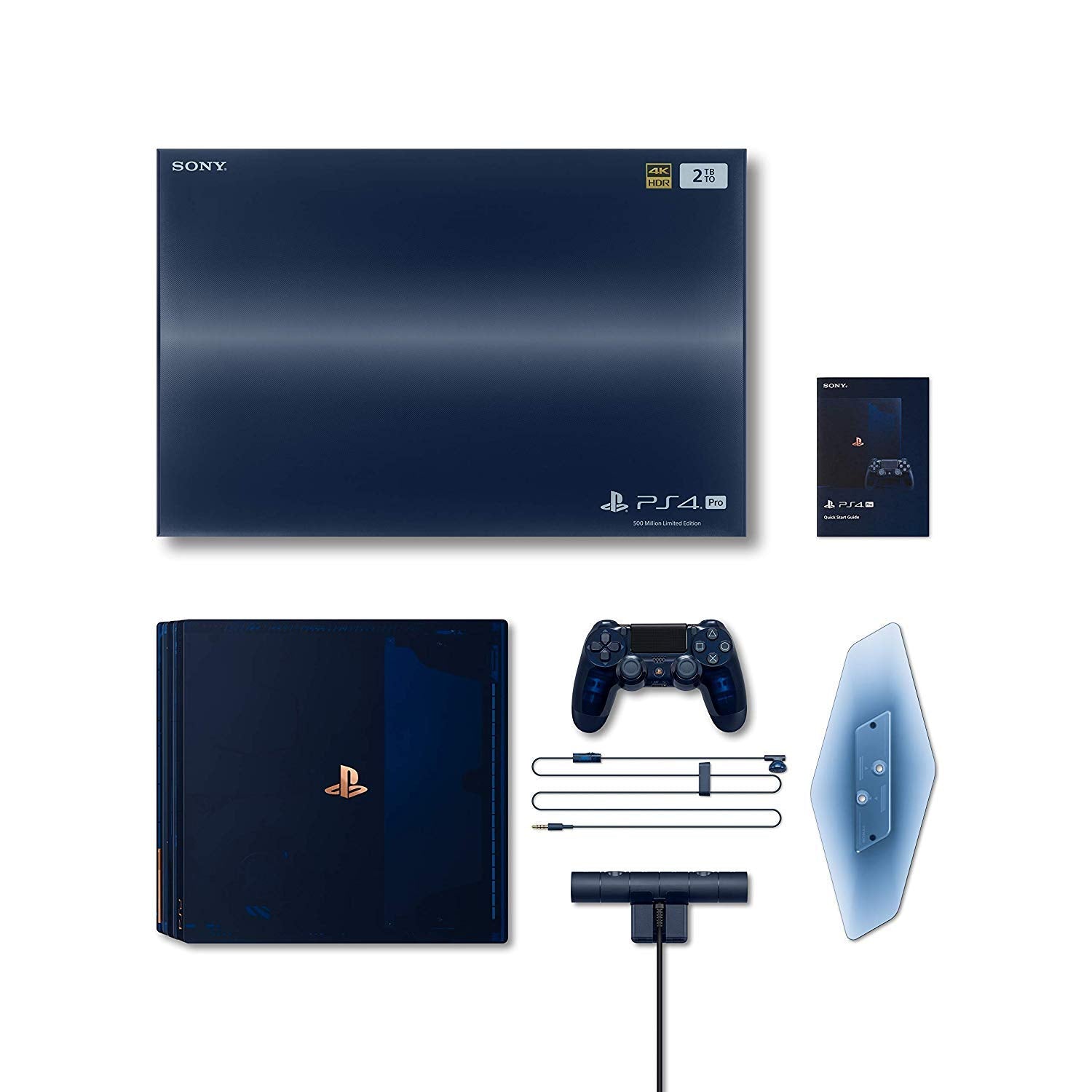 Sony PlayStation 4 Pro PS4 500 Million Limited Edition 2TB [CIB] Console Bundle